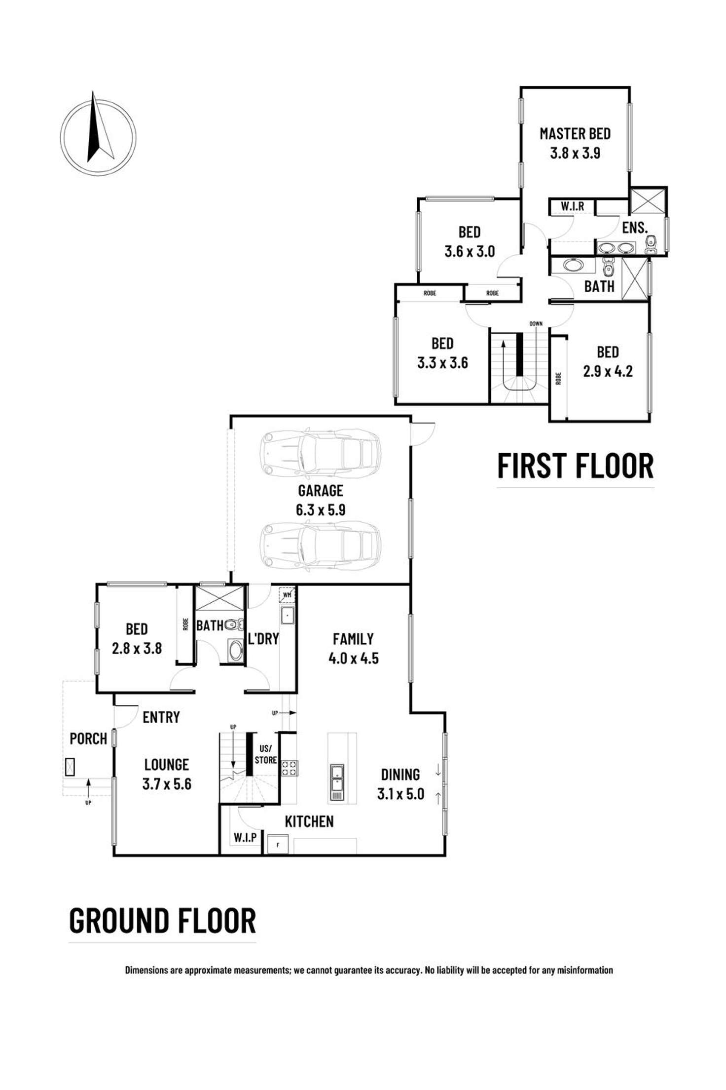Floorplan of Homely townhouse listing, 2/5 Foote Street, Templestowe Lower VIC 3107