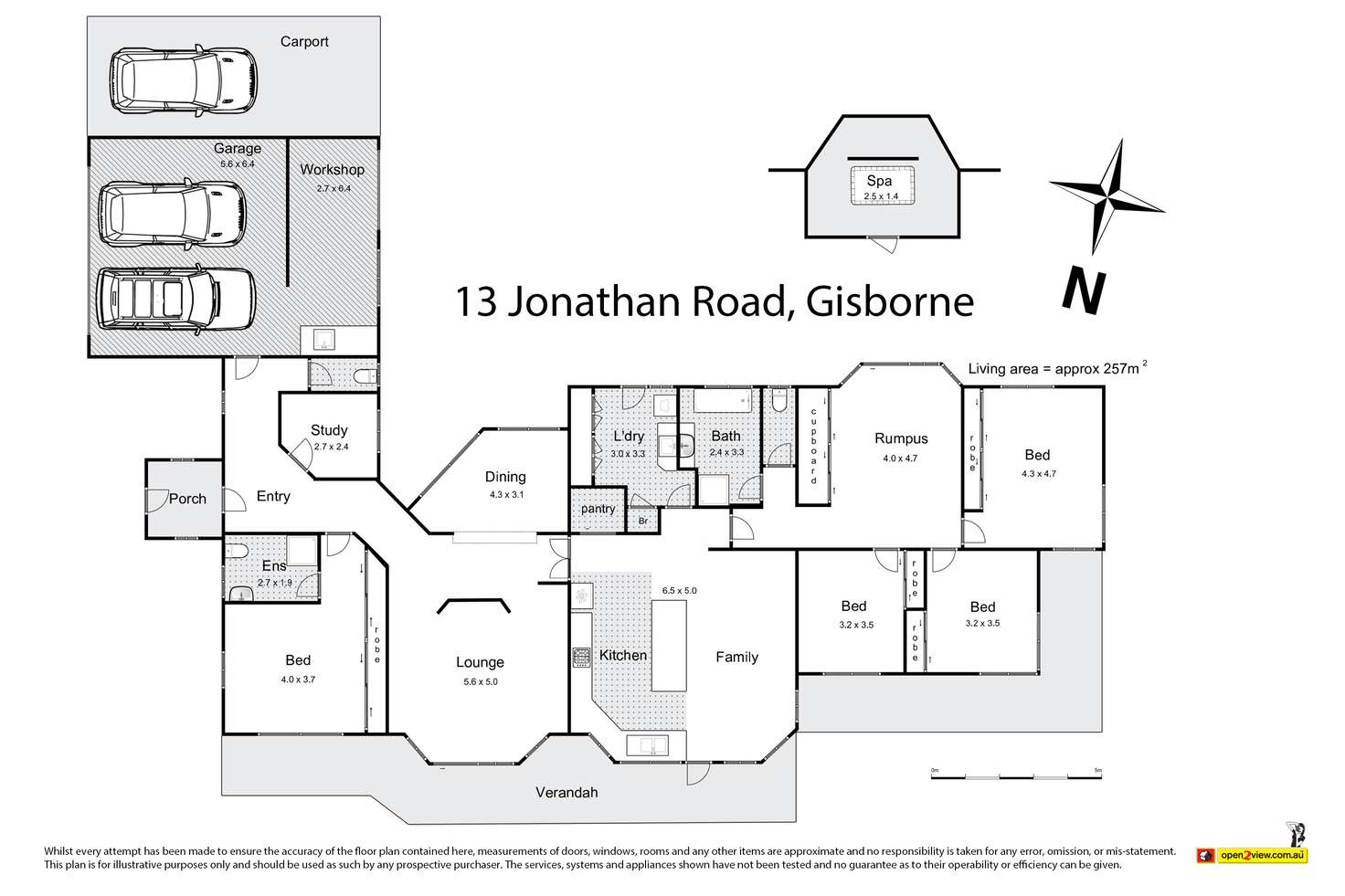 Floorplan of Homely house listing, 13 Jonathan Road, Gisborne VIC 3437