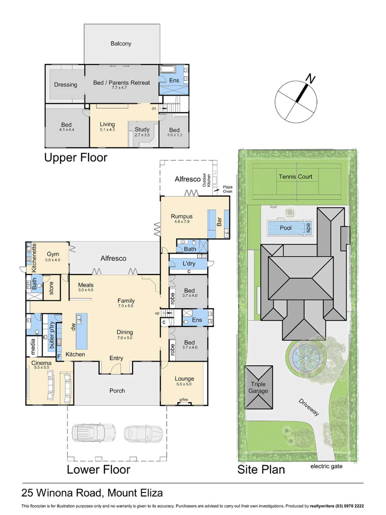 Floorplan of Homely house listing, 25 Winona Road, Mount Eliza VIC 3930