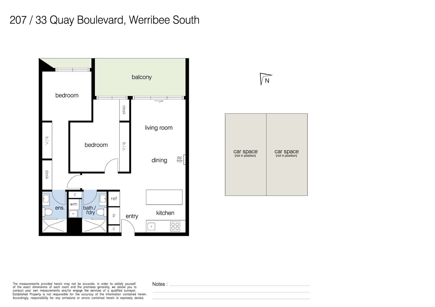 Floorplan of Homely apartment listing, 207/33 Quay Boulevard, Werribee South VIC 3030