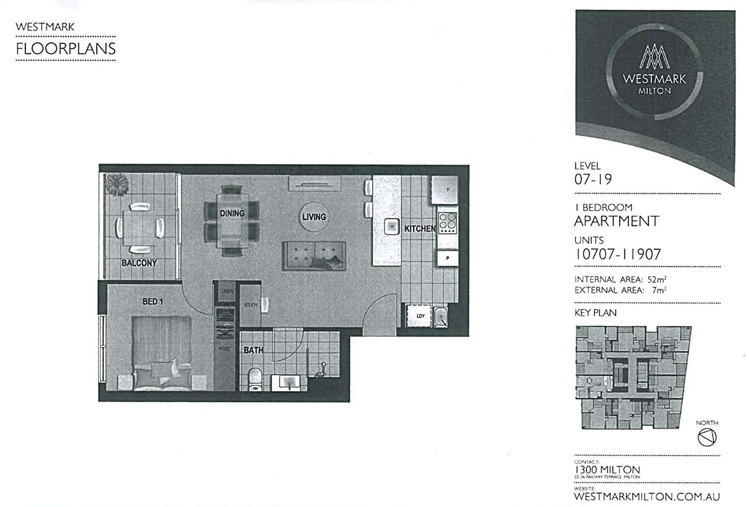 Floorplan of Homely apartment listing, 11107/22 Railway Terrace, Milton QLD 4064