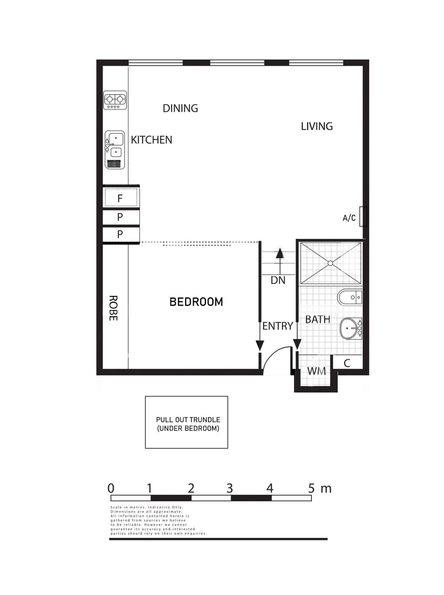 Floorplan of Homely apartment listing, 43/243 Collins Street, Melbourne VIC 3000