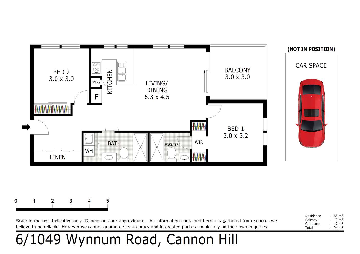 Floorplan of Homely unit listing, 6/1049 Wynnum Road, Cannon Hill QLD 4170