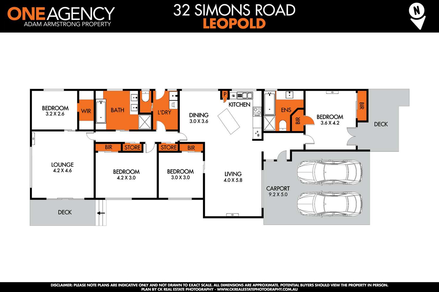 Floorplan of Homely house listing, 32 Simons Road, Leopold VIC 3224
