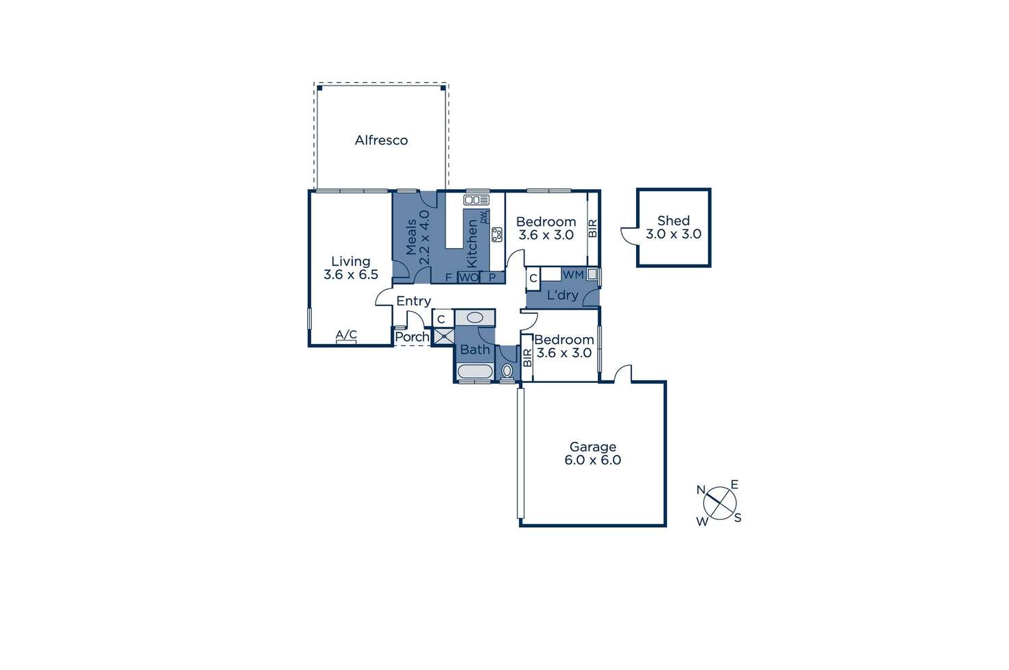 Floorplan of Homely unit listing, 3/104-106 Mitcham Road, Donvale VIC 3111