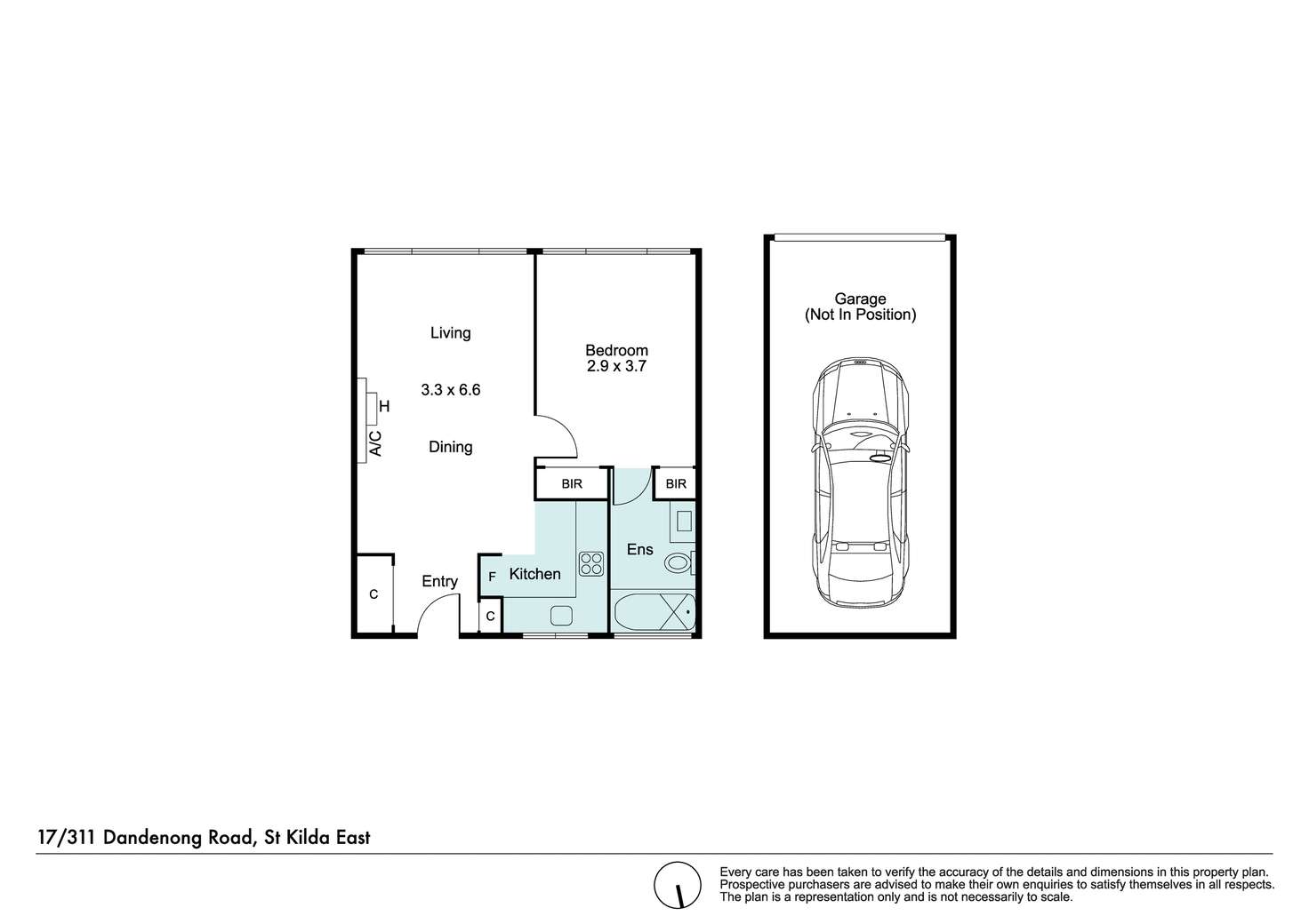 Floorplan of Homely apartment listing, 17/311 Dandenong Road, Prahran VIC 3181