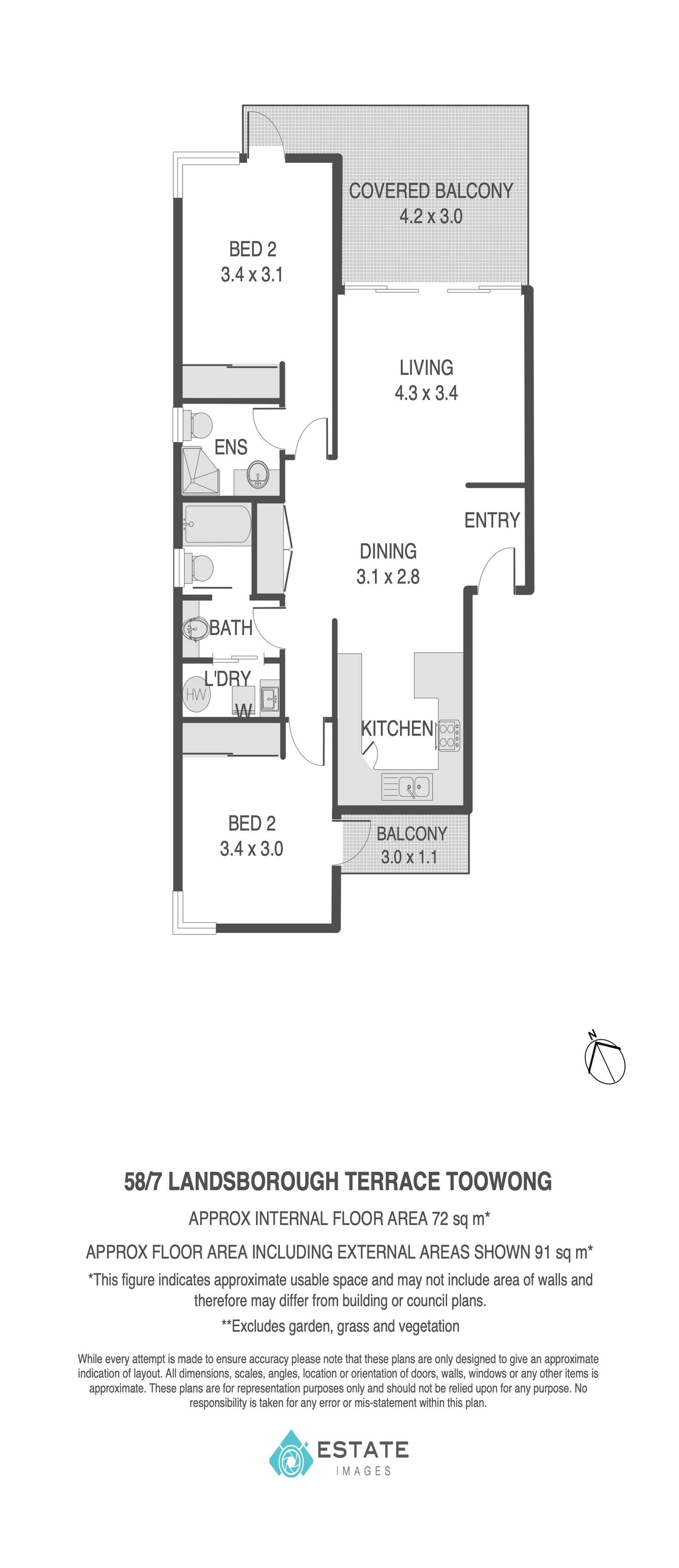 Floorplan of Homely unit listing, 58/7 Landsborough Terrace, Toowong QLD 4066