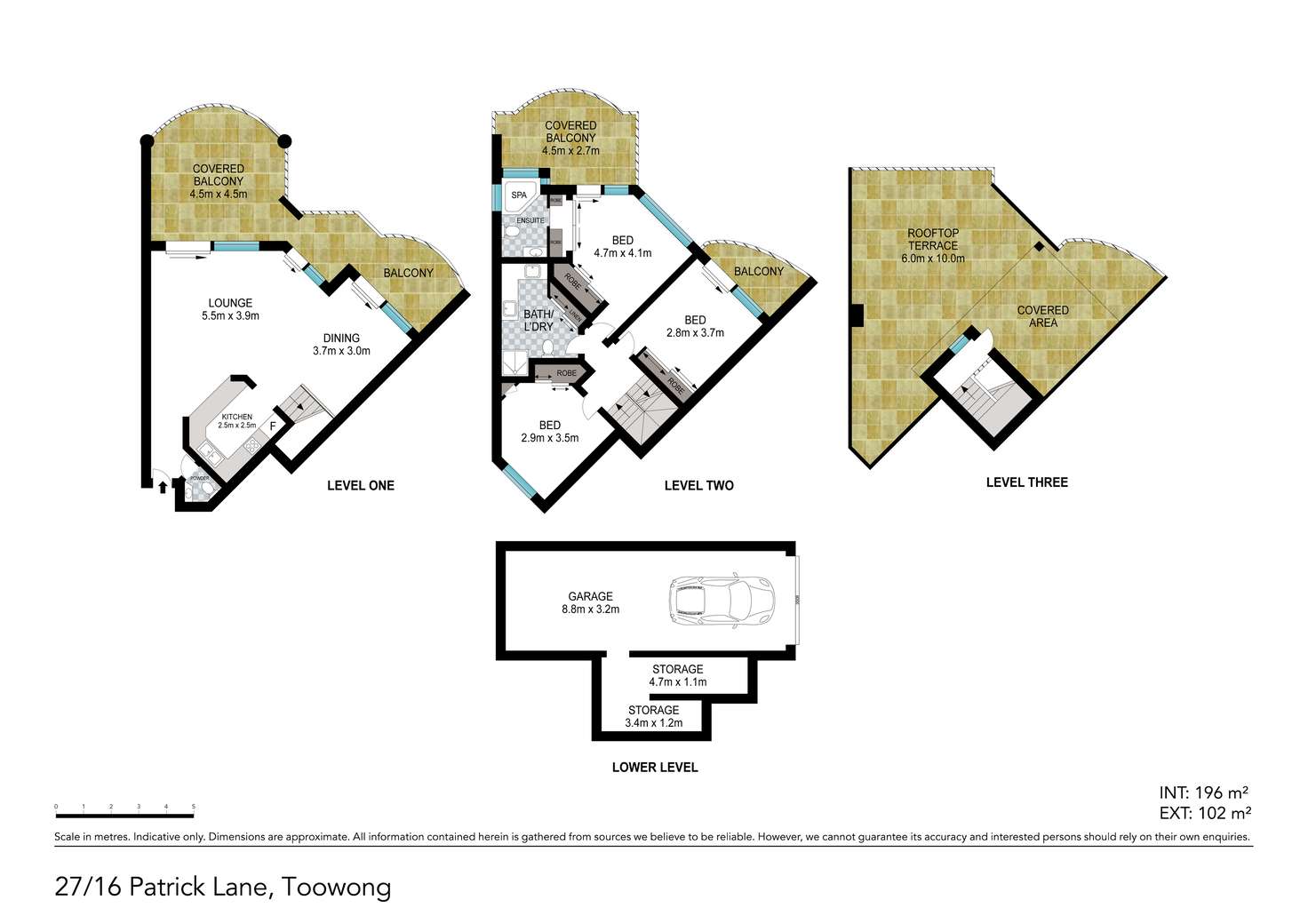 Floorplan of Homely unit listing, 27/16 Patrick Lane, Toowong QLD 4066