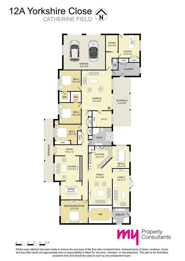 Floorplan of Homely house listing, 12A Yorkshire Close, Catherine Field NSW 2557
