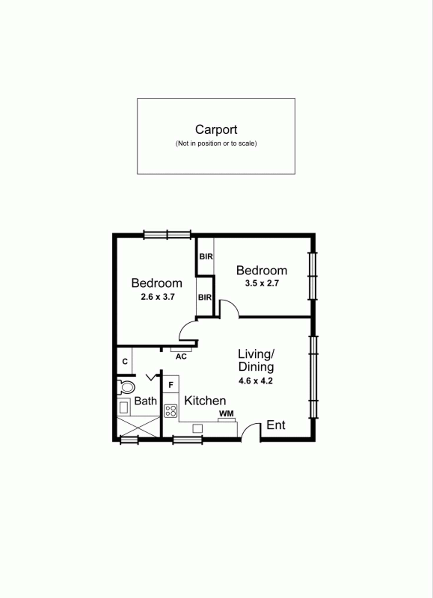 Floorplan of Homely apartment listing, 1/8 Tattenham Street, Caulfield East VIC 3145