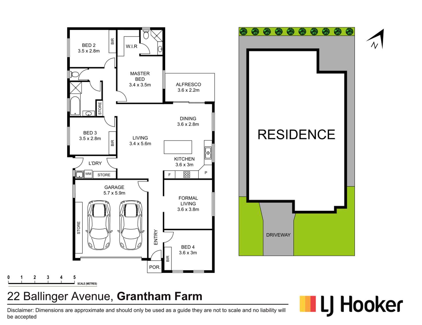Floorplan of Homely house listing, 22 Ballinger Avenue, Riverstone NSW 2765