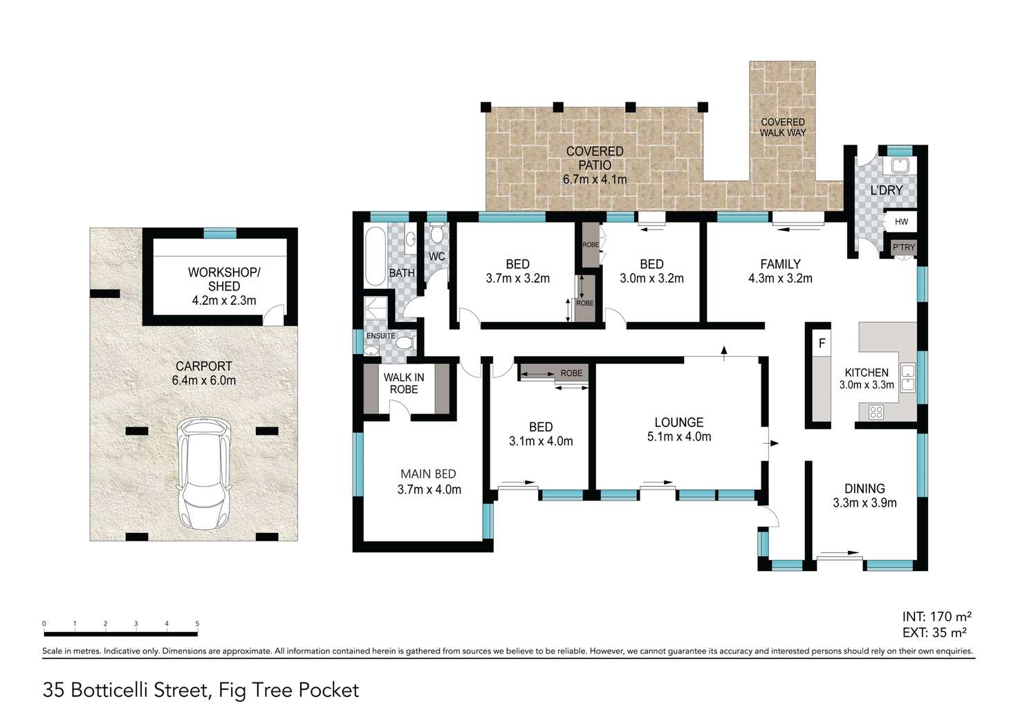 Floorplan of Homely house listing, 35 Botticelli Street, Fig Tree Pocket QLD 4069