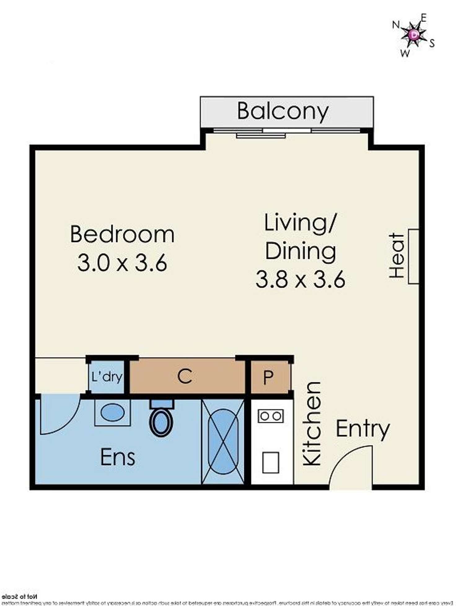 Floorplan of Homely apartment listing, 205/399 Bourke Street, Melbourne VIC 3000