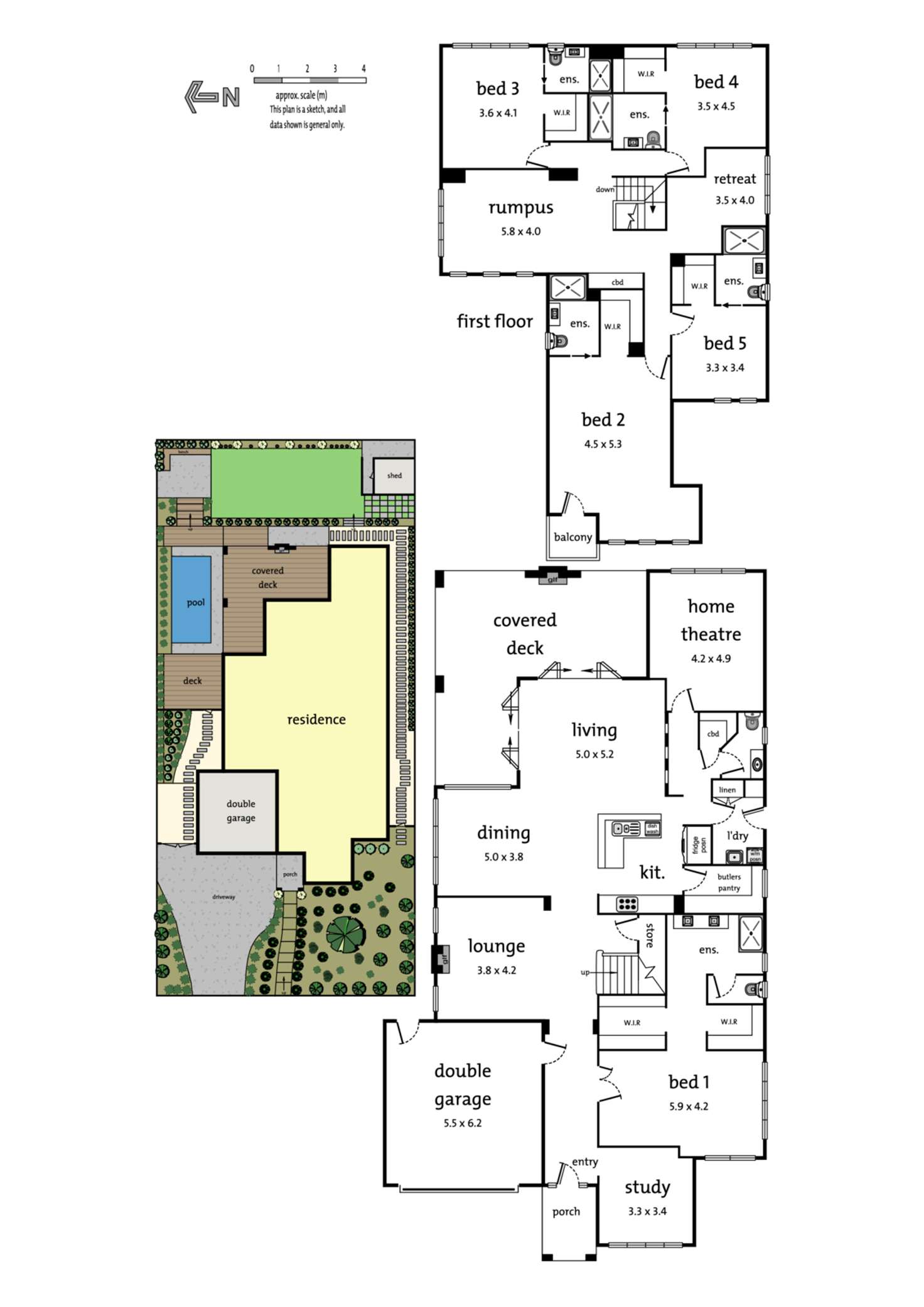 Floorplan of Homely house listing, 4 Amys Grove, Donvale VIC 3111