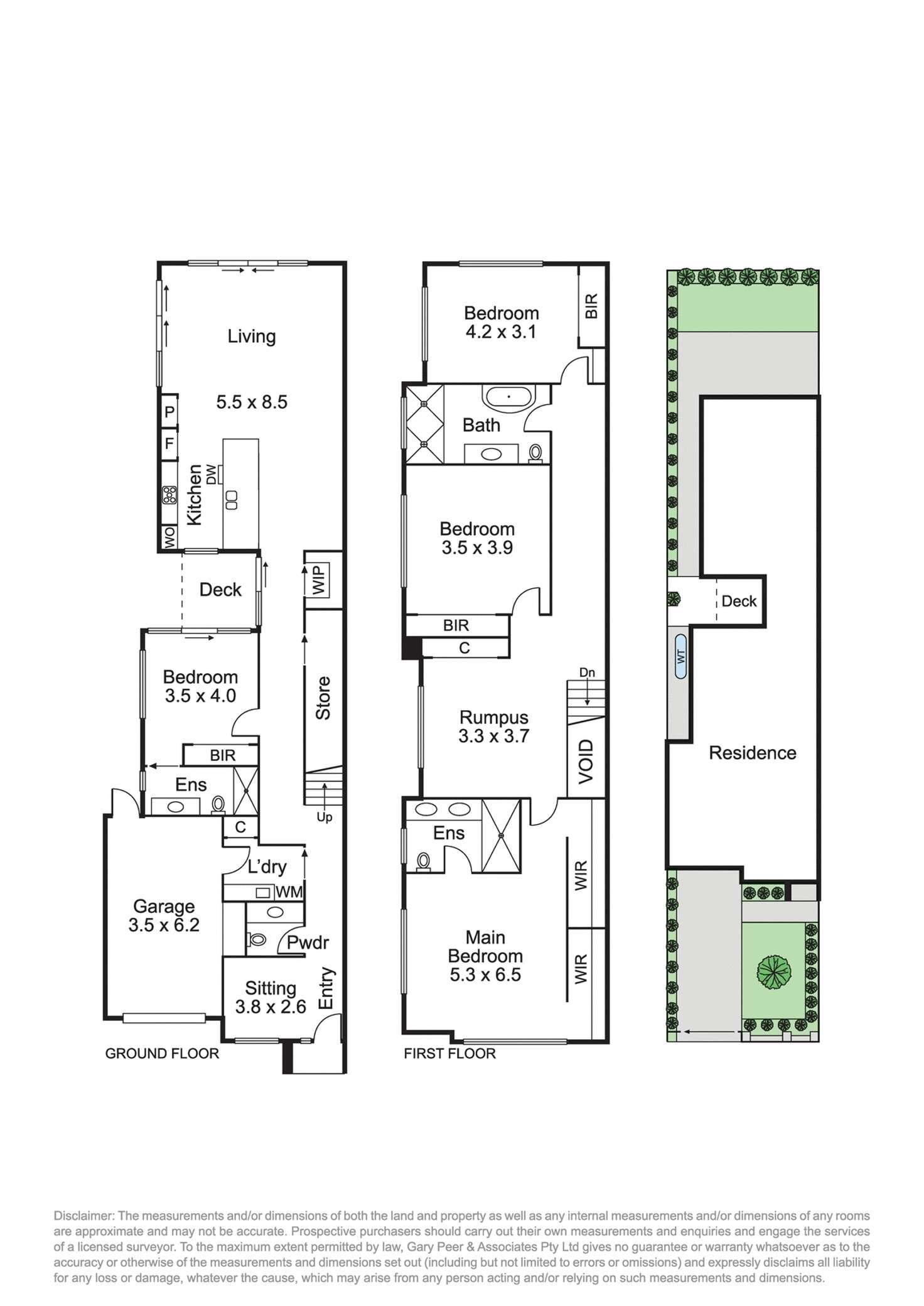 Floorplan of Homely townhouse listing, 21a Brett Street, Murrumbeena VIC 3163