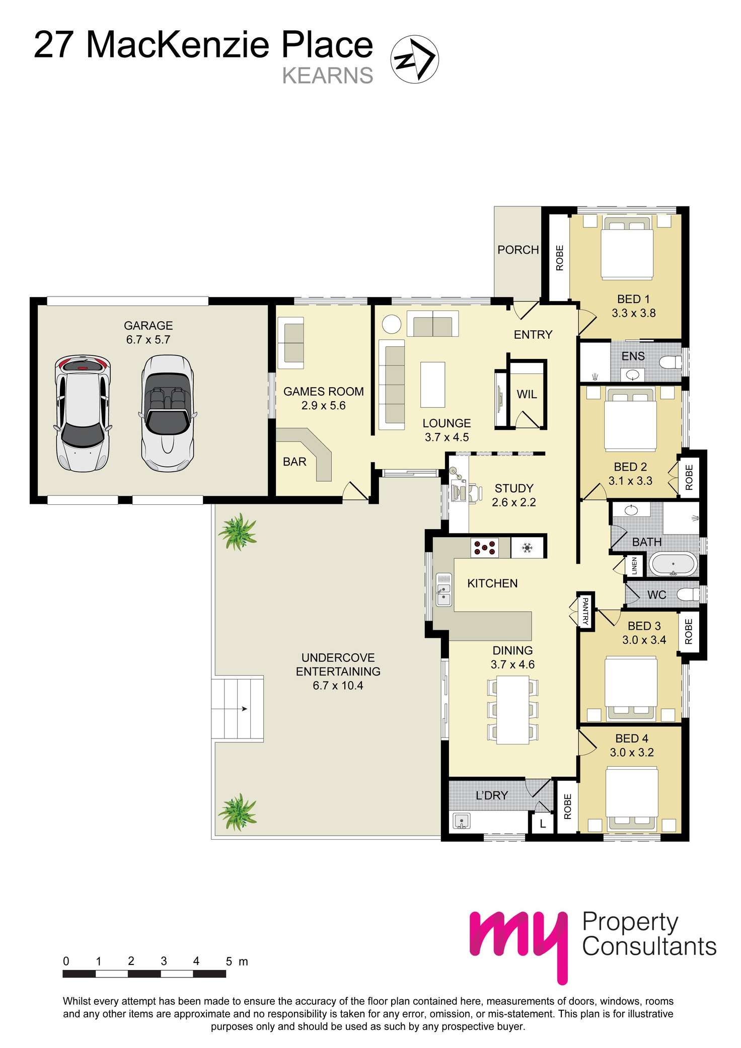 Floorplan of Homely house listing, 27 Mackenzie Place, Kearns NSW 2558