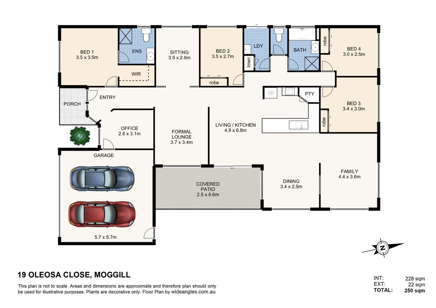 Floorplan of Homely house listing, 19 Oleosa Close, Moggill QLD 4070
