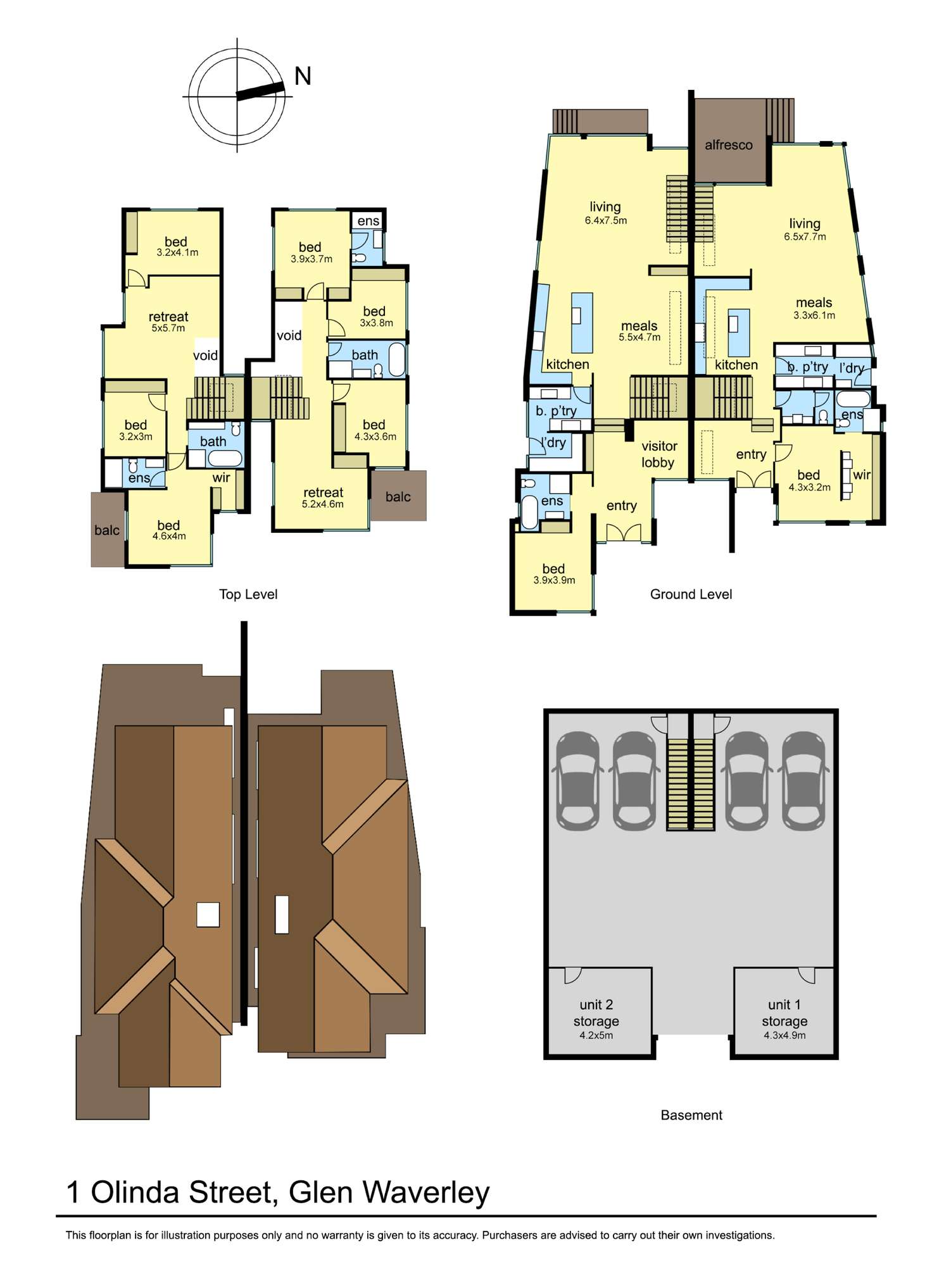 Floorplan of Homely house listing, 1/1 Olinda Street, Glen Waverley VIC 3150