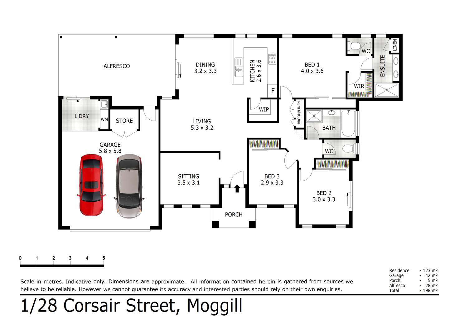 Floorplan of Homely house listing, 1/28 Corsair Street, Moggill QLD 4070