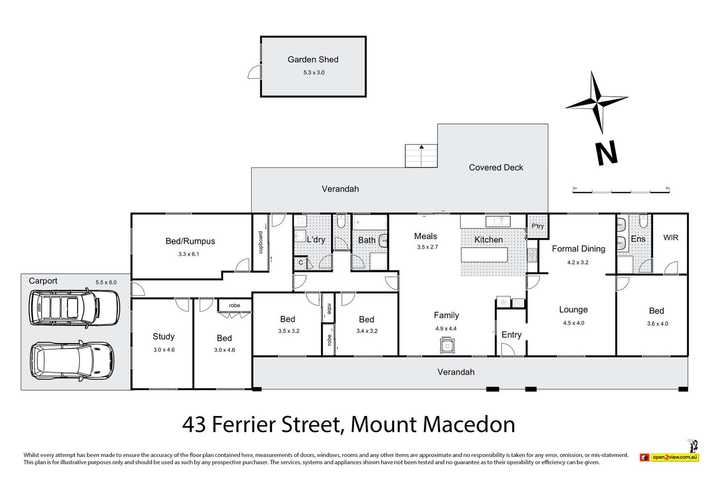 Floorplan of Homely house listing, 43 Ferrier Street, Mount Macedon VIC 3441