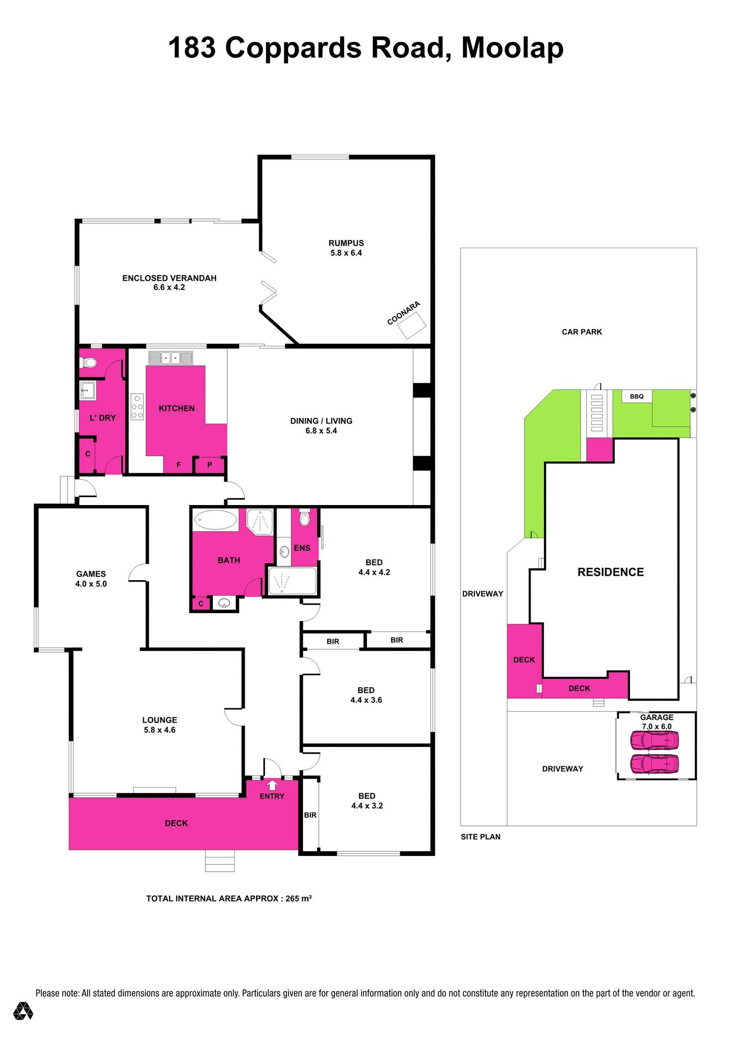 Floorplan of Homely house listing, 183 Coppards Road, Moolap VIC 3224