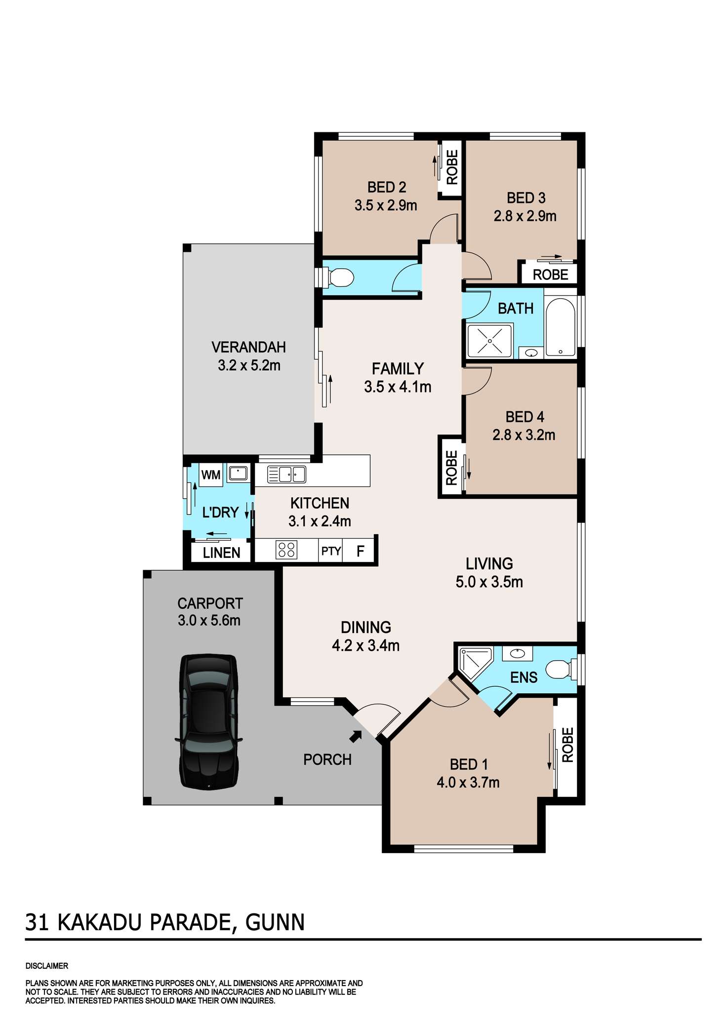 Floorplan of Homely house listing, 31 Kakadu Parade, Gunn NT 832