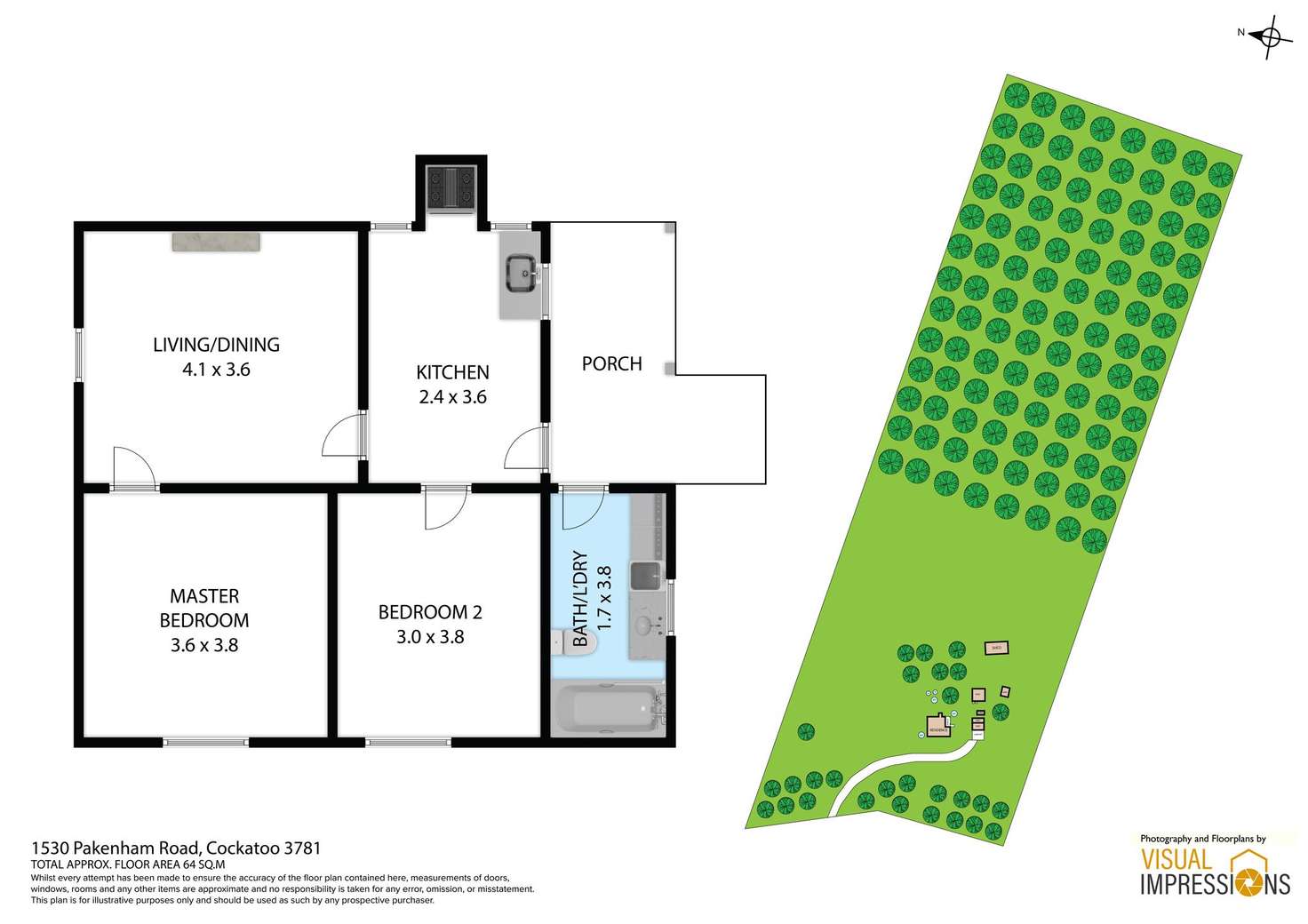 Floorplan of Homely residentialLand listing, 1530 Pakenham Road, Cockatoo VIC 3781