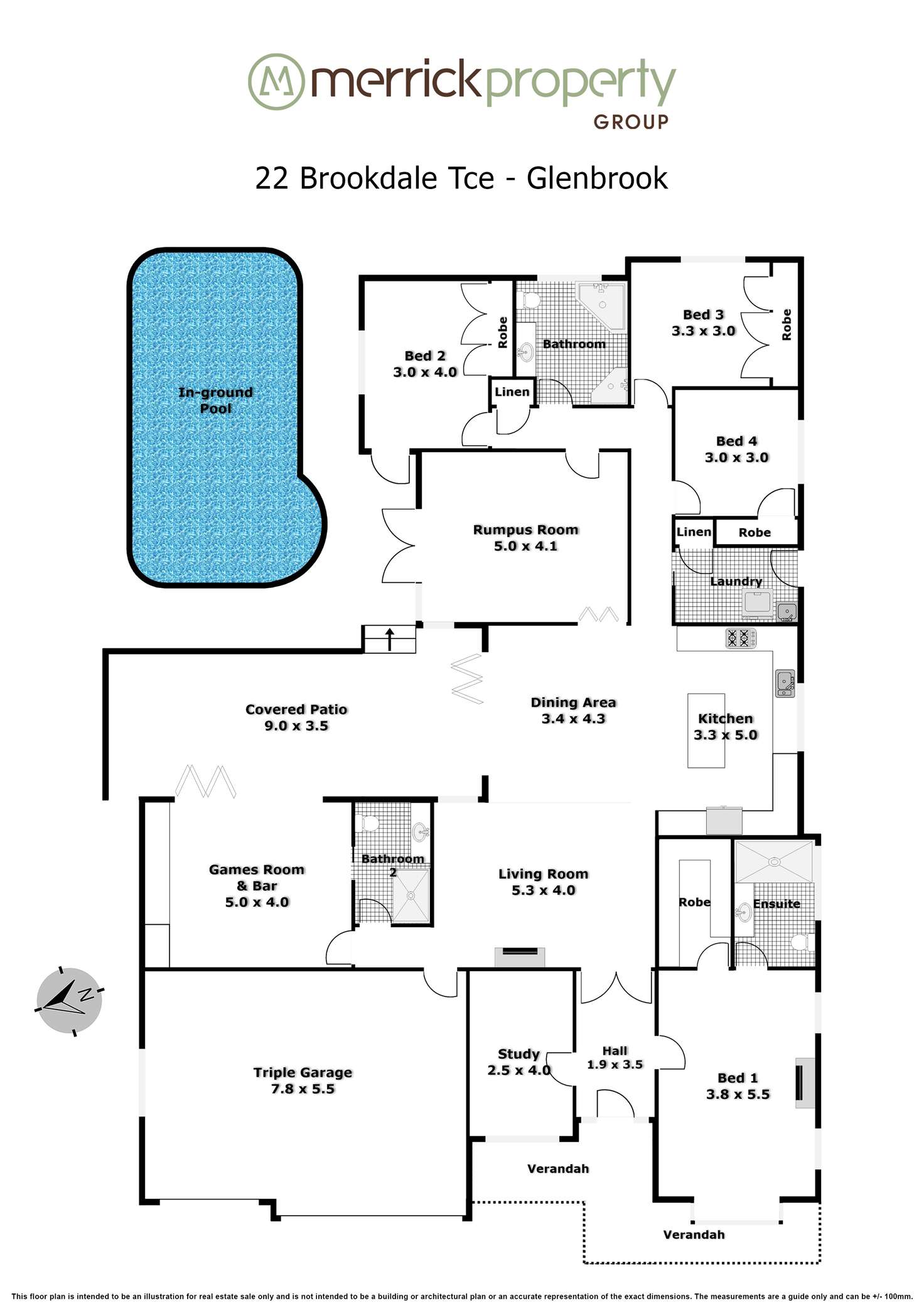 Floorplan of Homely house listing, 22 Brookdale Terrace, Glenbrook NSW 2773