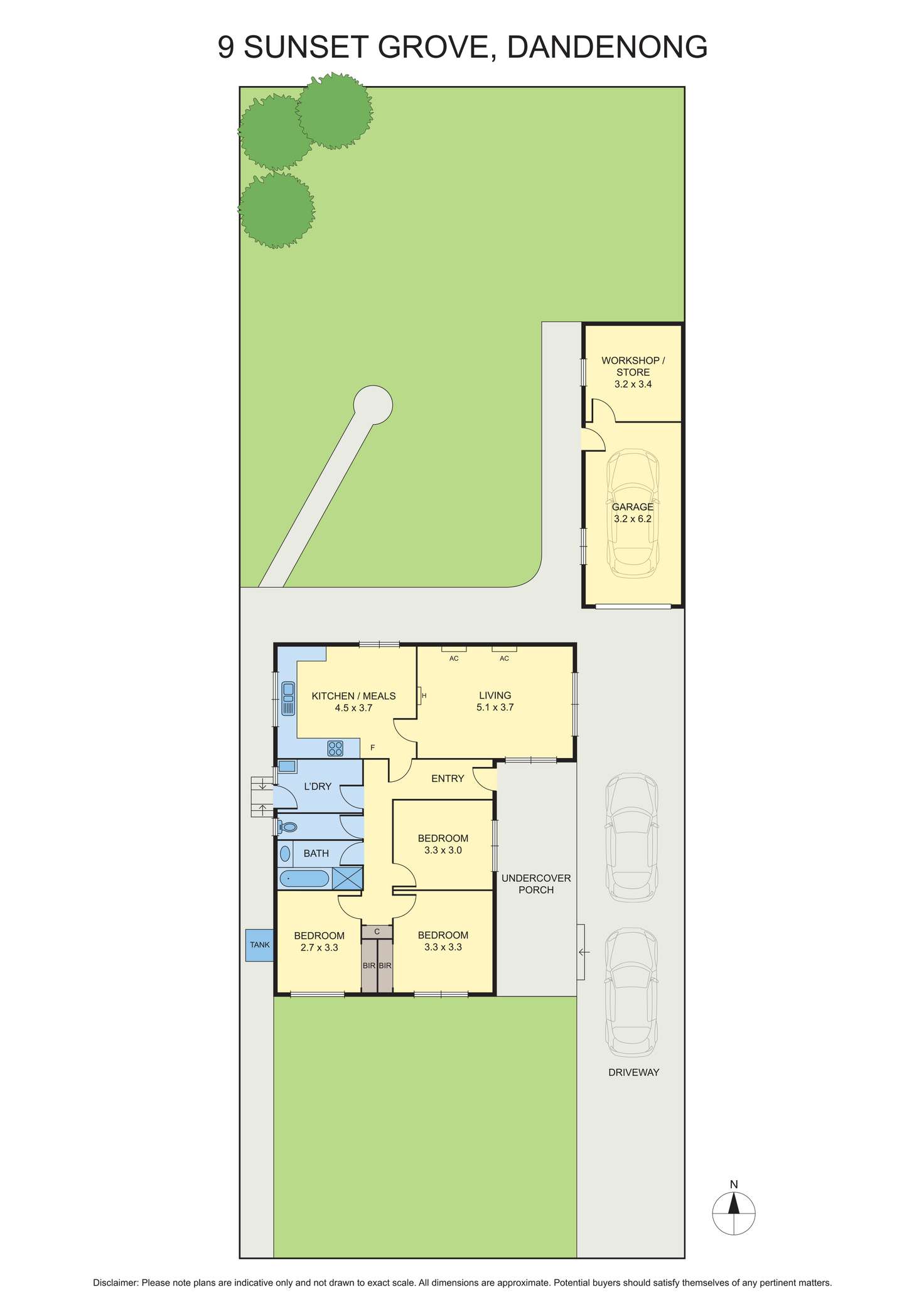 Floorplan of Homely house listing, 9 Sunset Grove, Dandenong VIC 3175