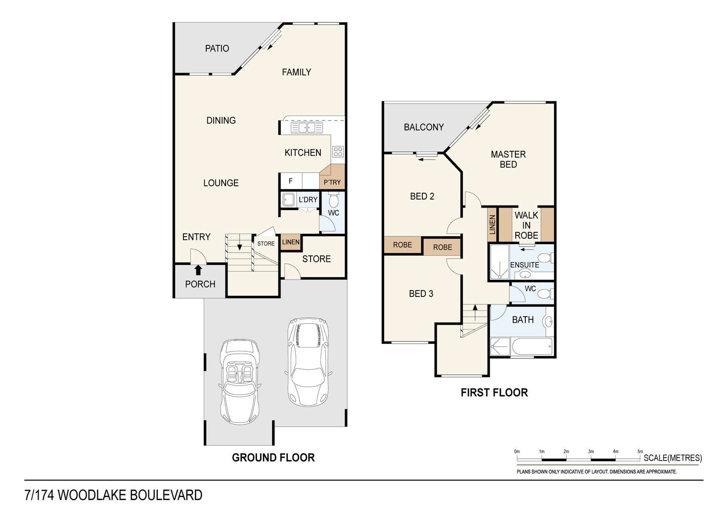 Floorplan of Homely townhouse listing, 7/174 Woodlake Boulevard, Durack NT 830