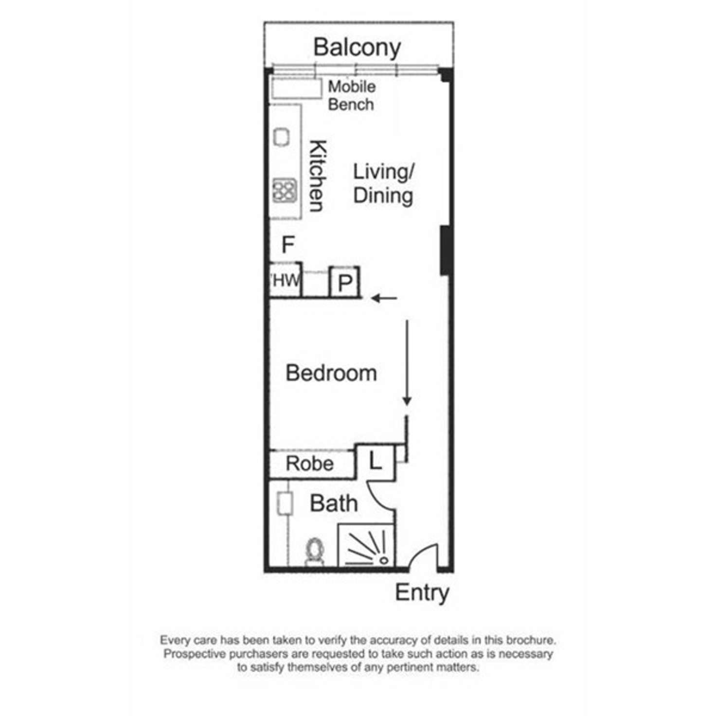 Floorplan of Homely apartment listing, 1805/280 Spencer Street, Melbourne VIC 3000