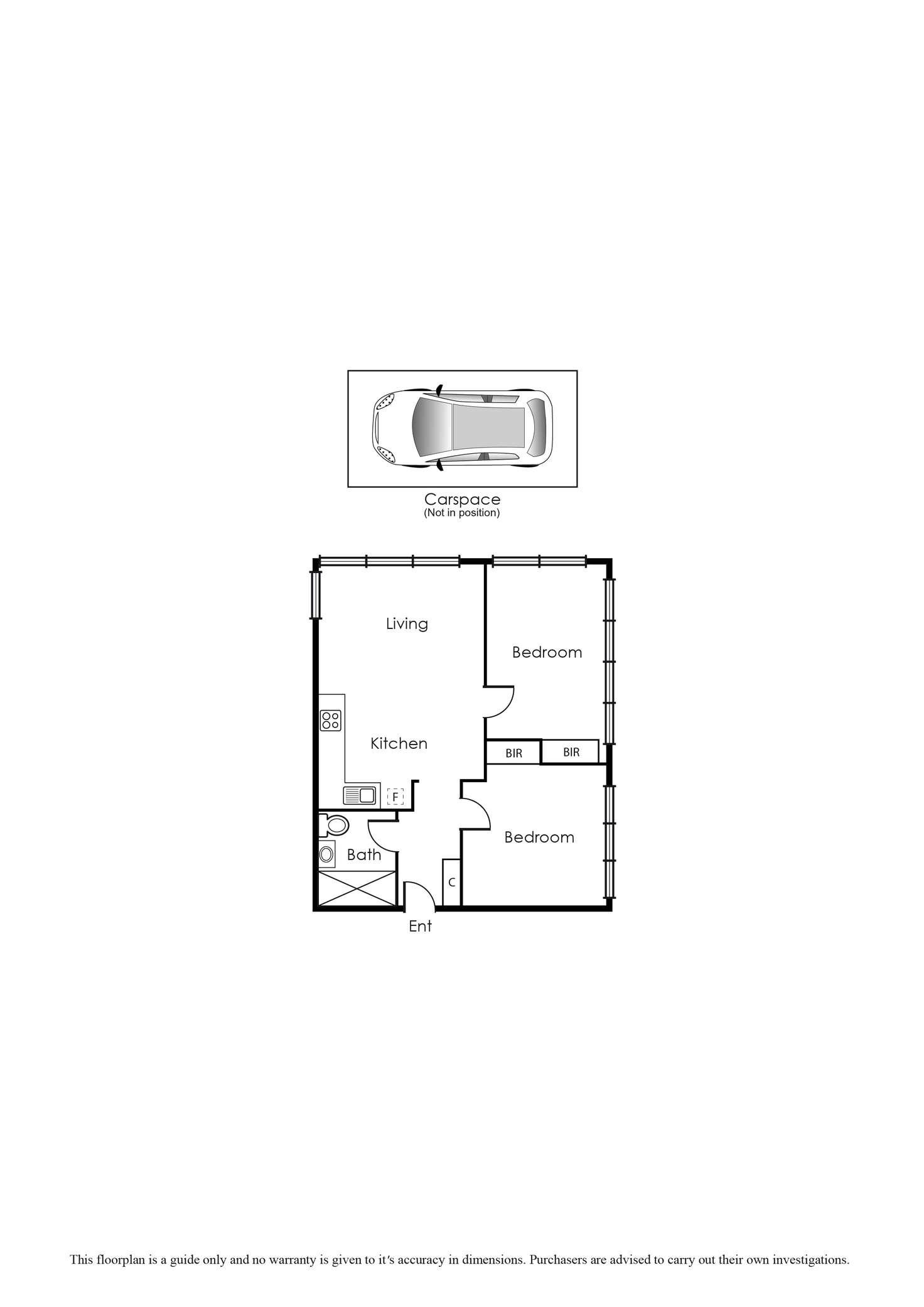 Floorplan of Homely apartment listing, 6/350 Beaconsfield Parade, St Kilda West VIC 3182