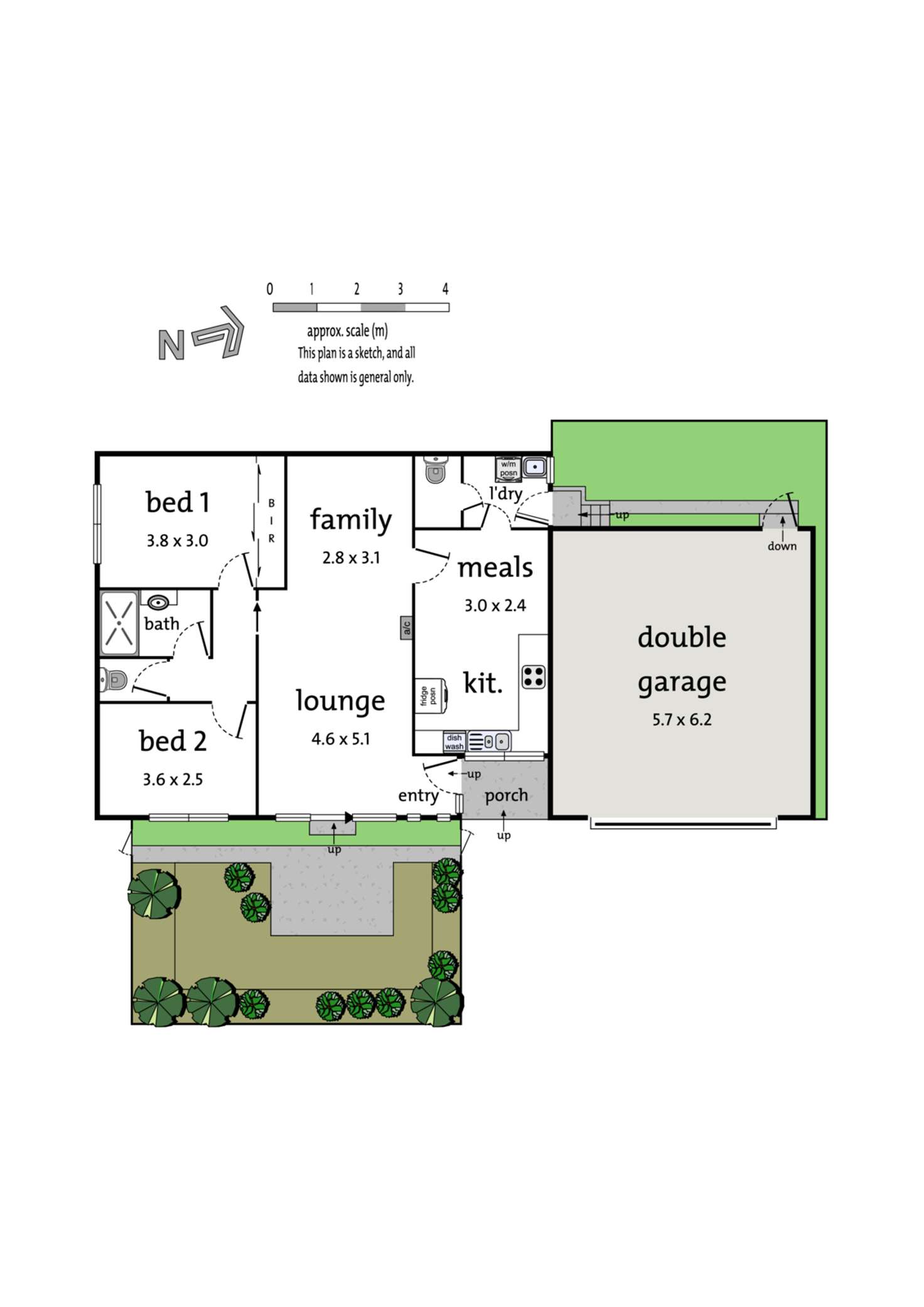 Floorplan of Homely unit listing, 1/501 Middleborough Road, Box Hill North VIC 3129