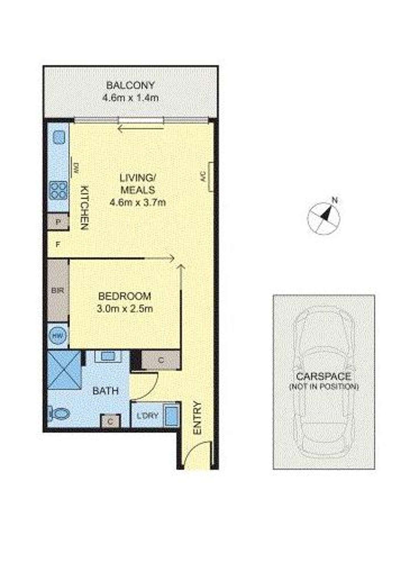 Floorplan of Homely apartment listing, 202/22-24 Wilson Street, South Yarra VIC 3141
