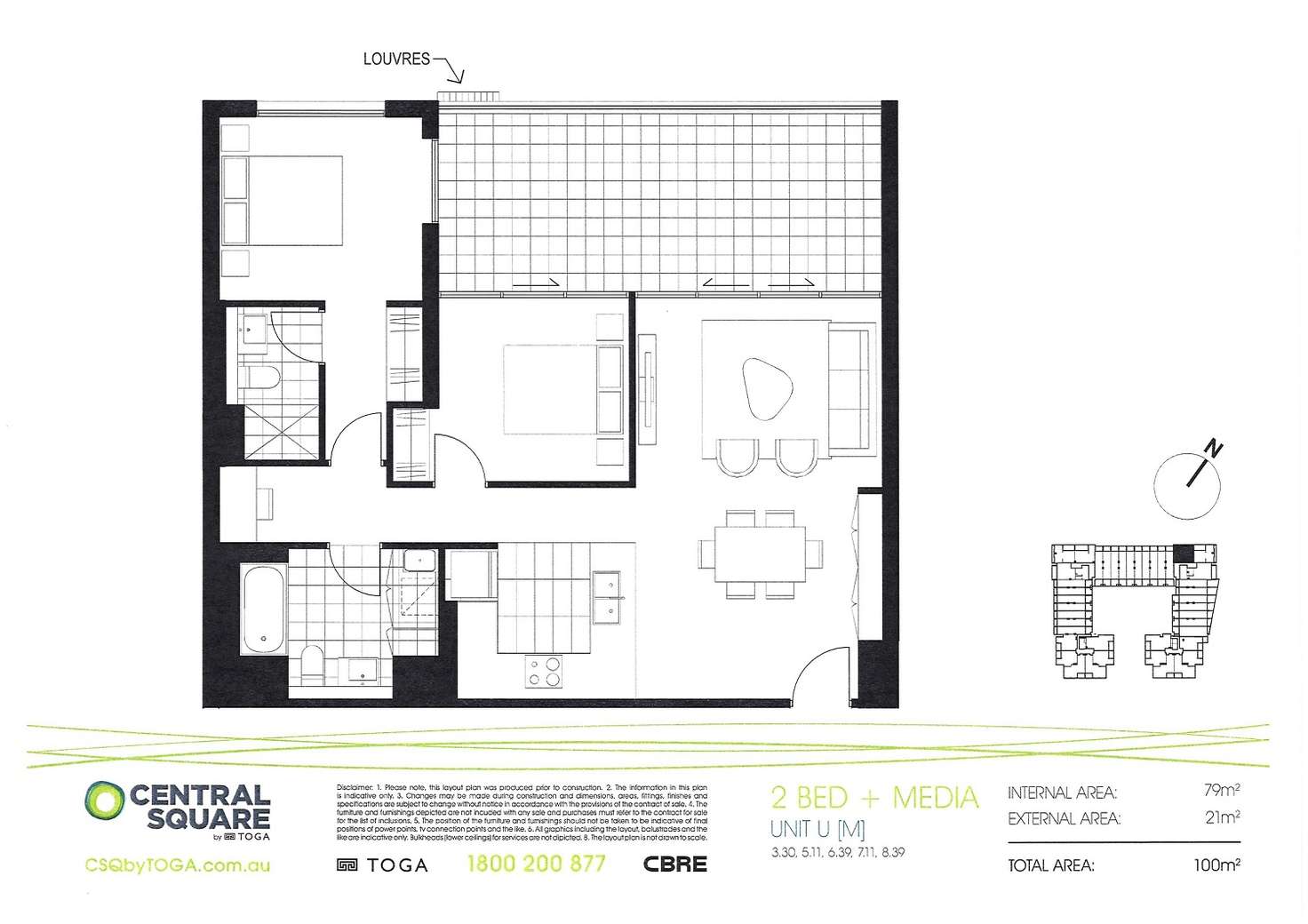 Floorplan of Homely apartment listing, 711/14B Anthony Road, West Ryde NSW 2114