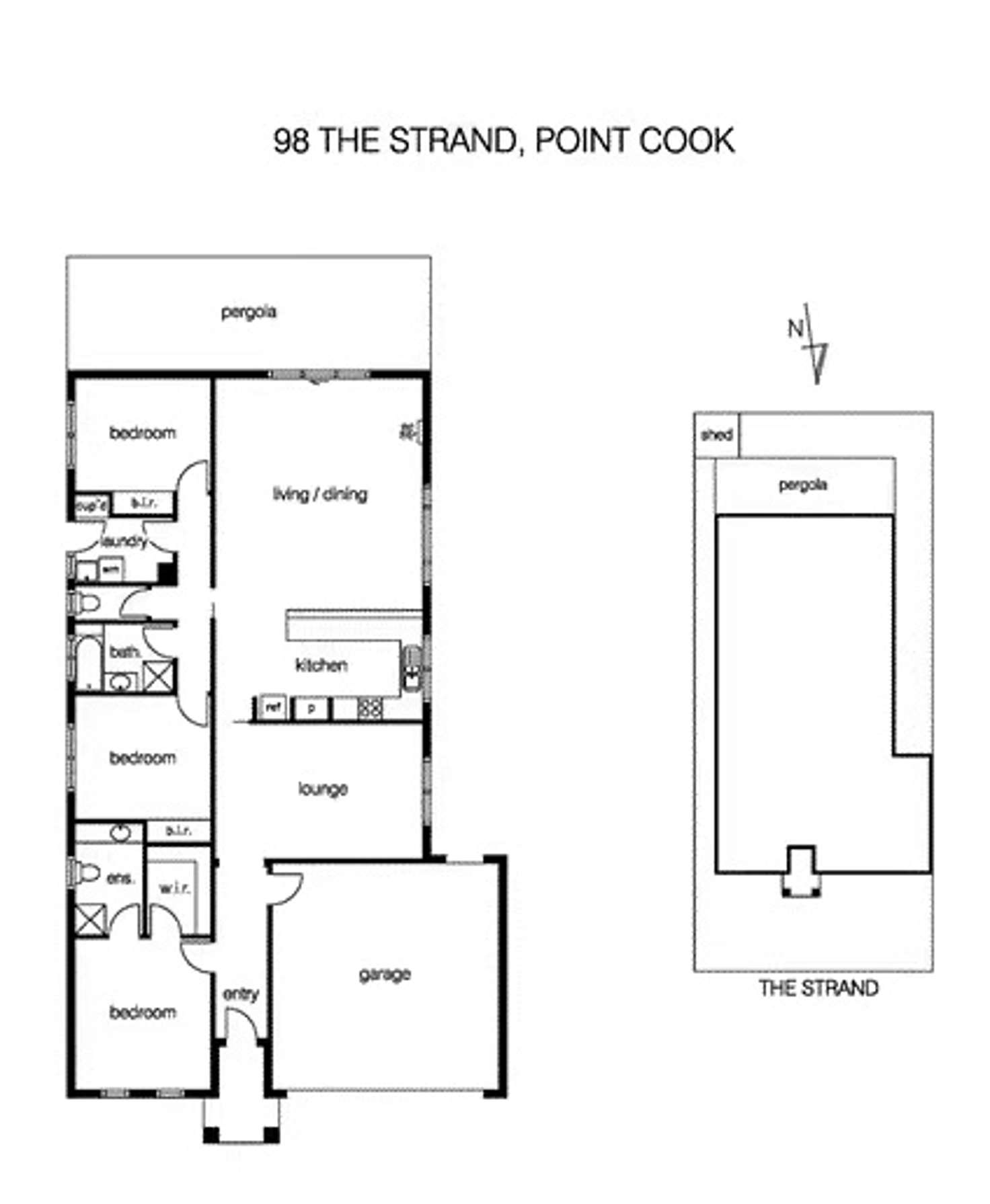 Floorplan of Homely house listing, 98 The Strand, Point Cook VIC 3030