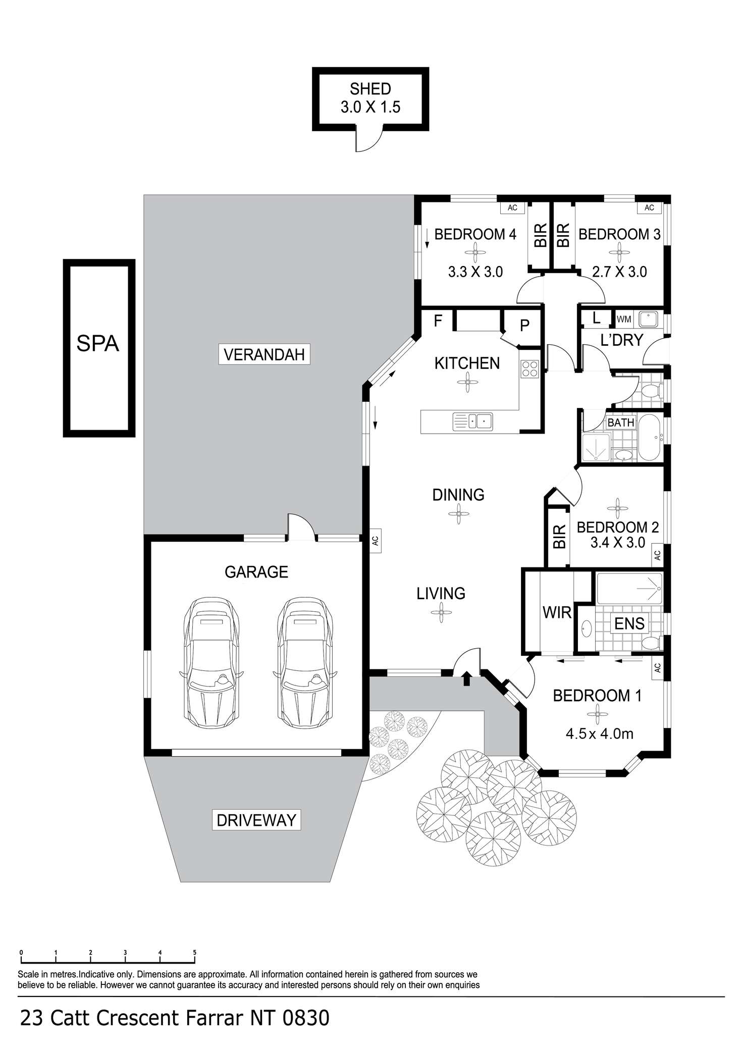 Floorplan of Homely house listing, 23 Catt Crescent, Farrar NT 830