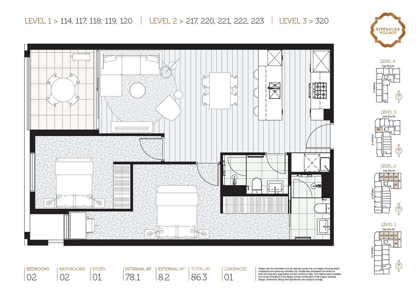 Floorplan of Homely apartment listing, 114/138 Glen Eira Road, Elsternwick VIC 3185