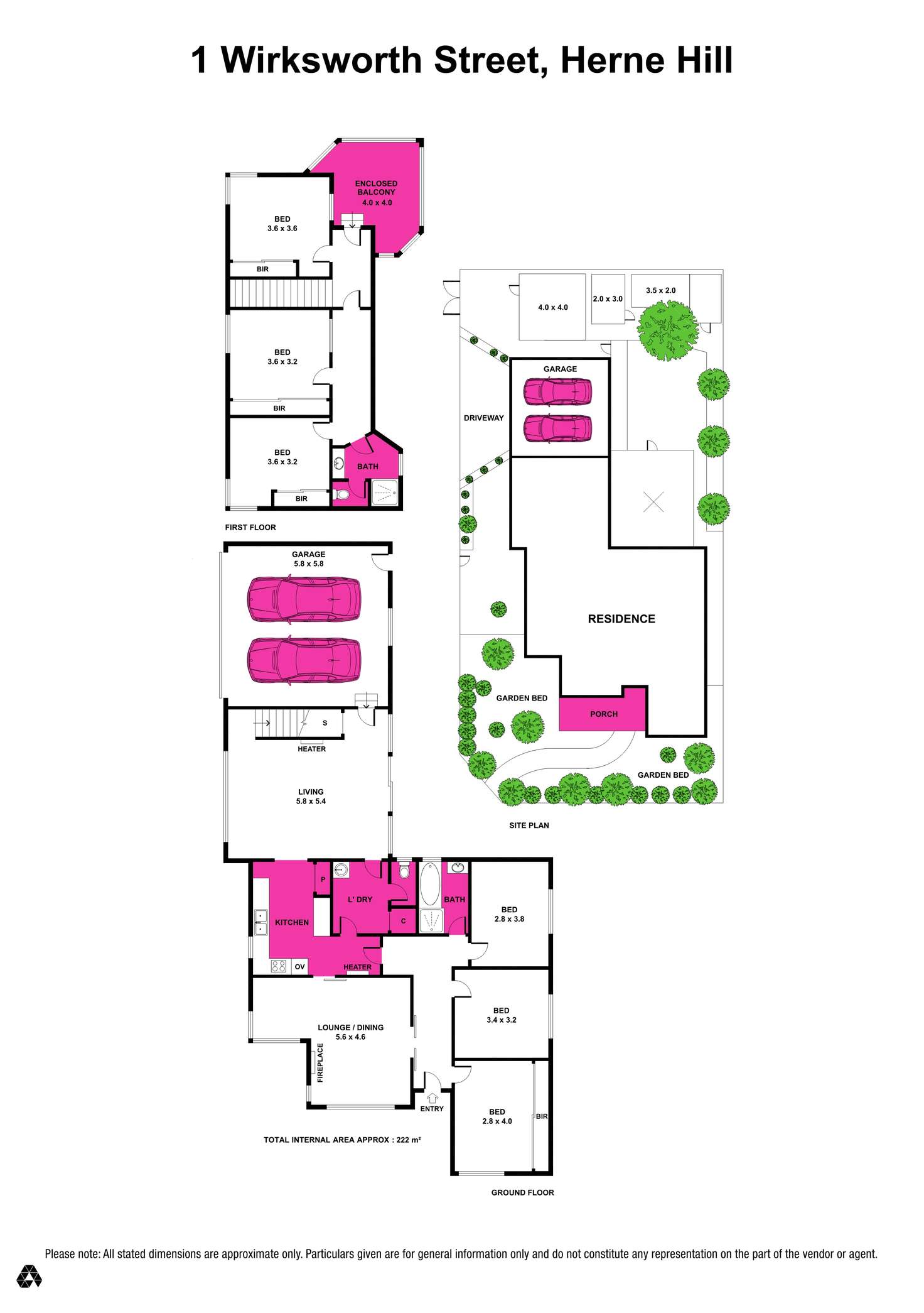 Floorplan of Homely house listing, 1 Wirksworth Street, Herne Hill VIC 3218