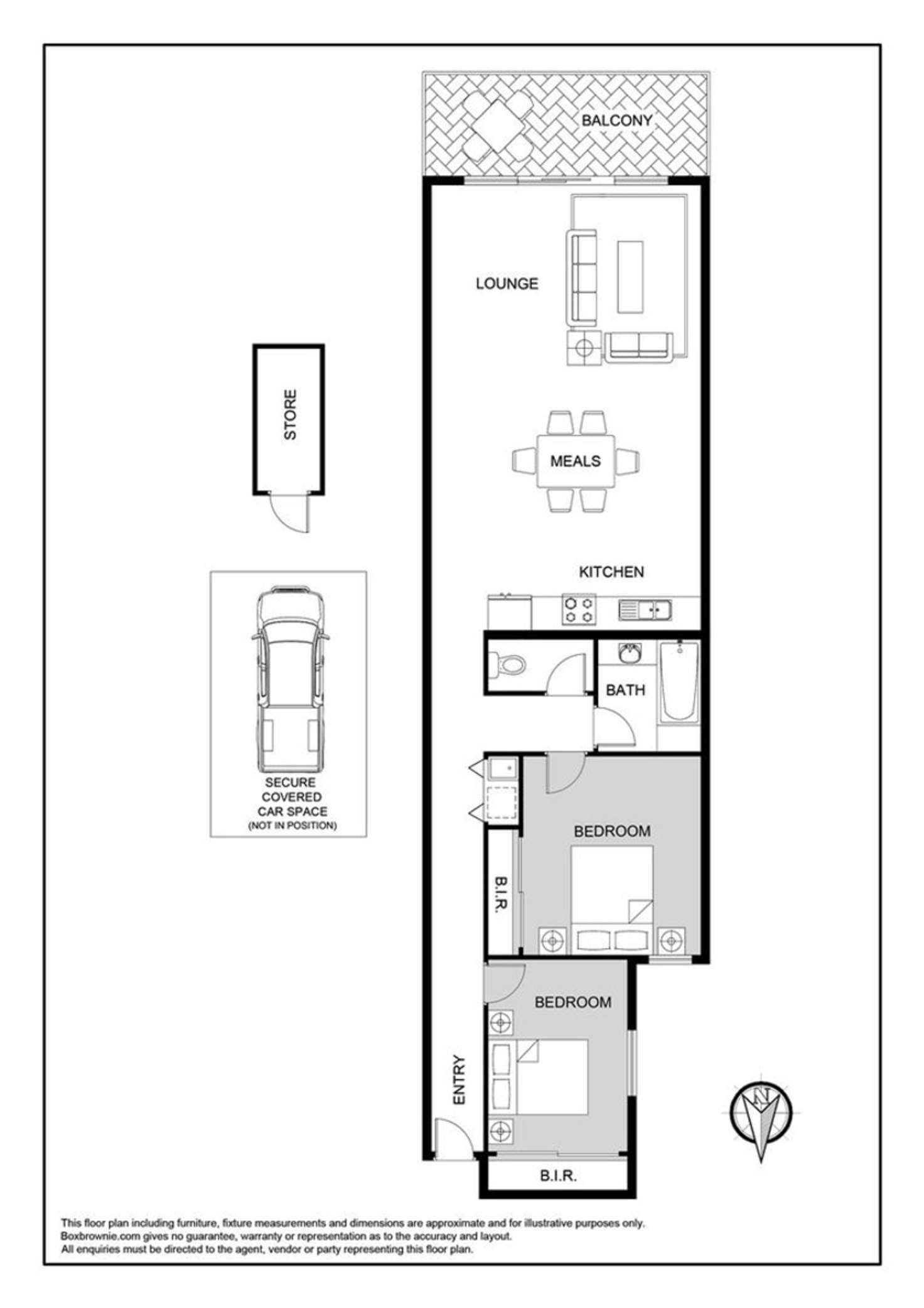 Floorplan of Homely apartment listing, 2/333 North Road, Caulfield South VIC 3162