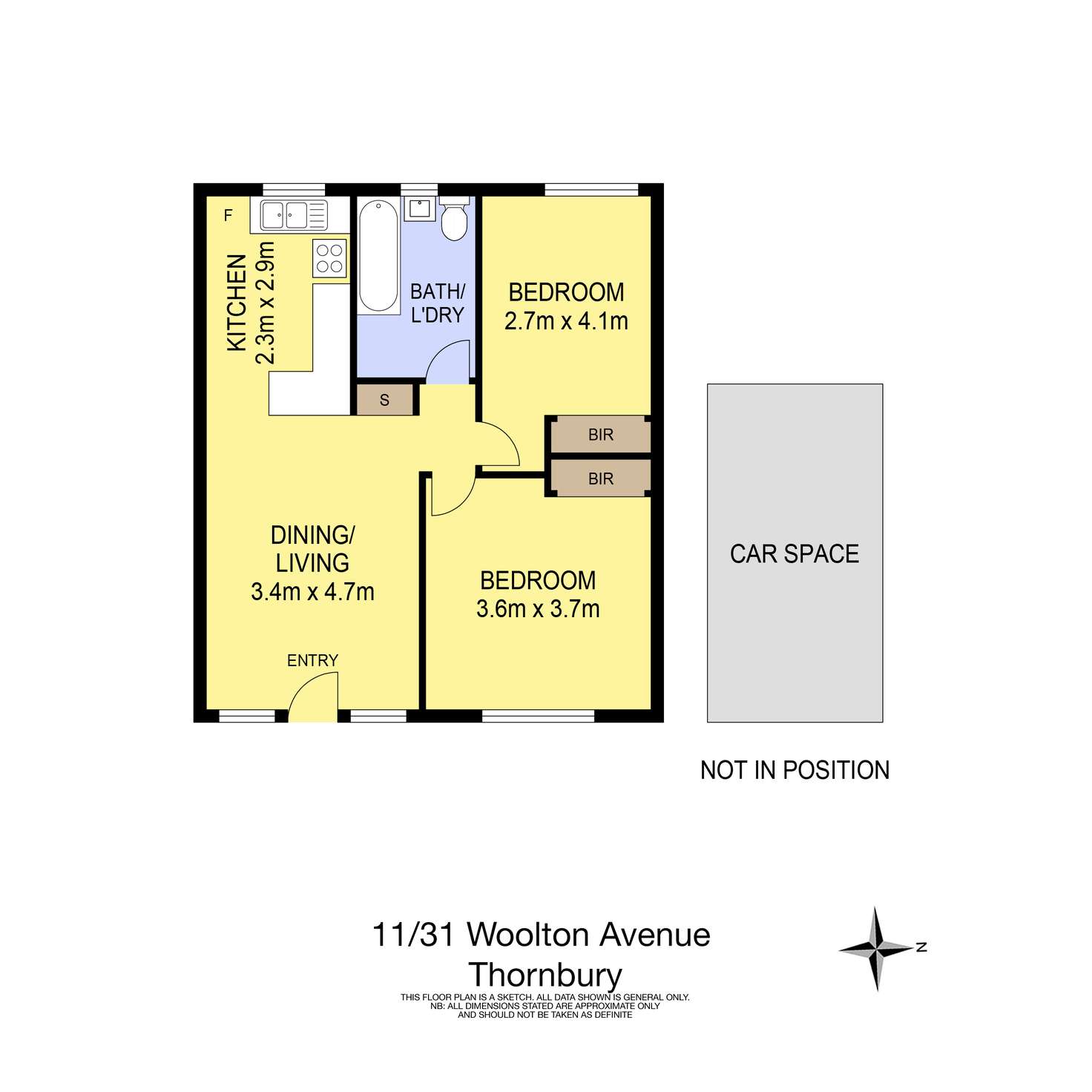 Floorplan of Homely apartment listing, 11/31 Woolton Avenue, Thornbury VIC 3071