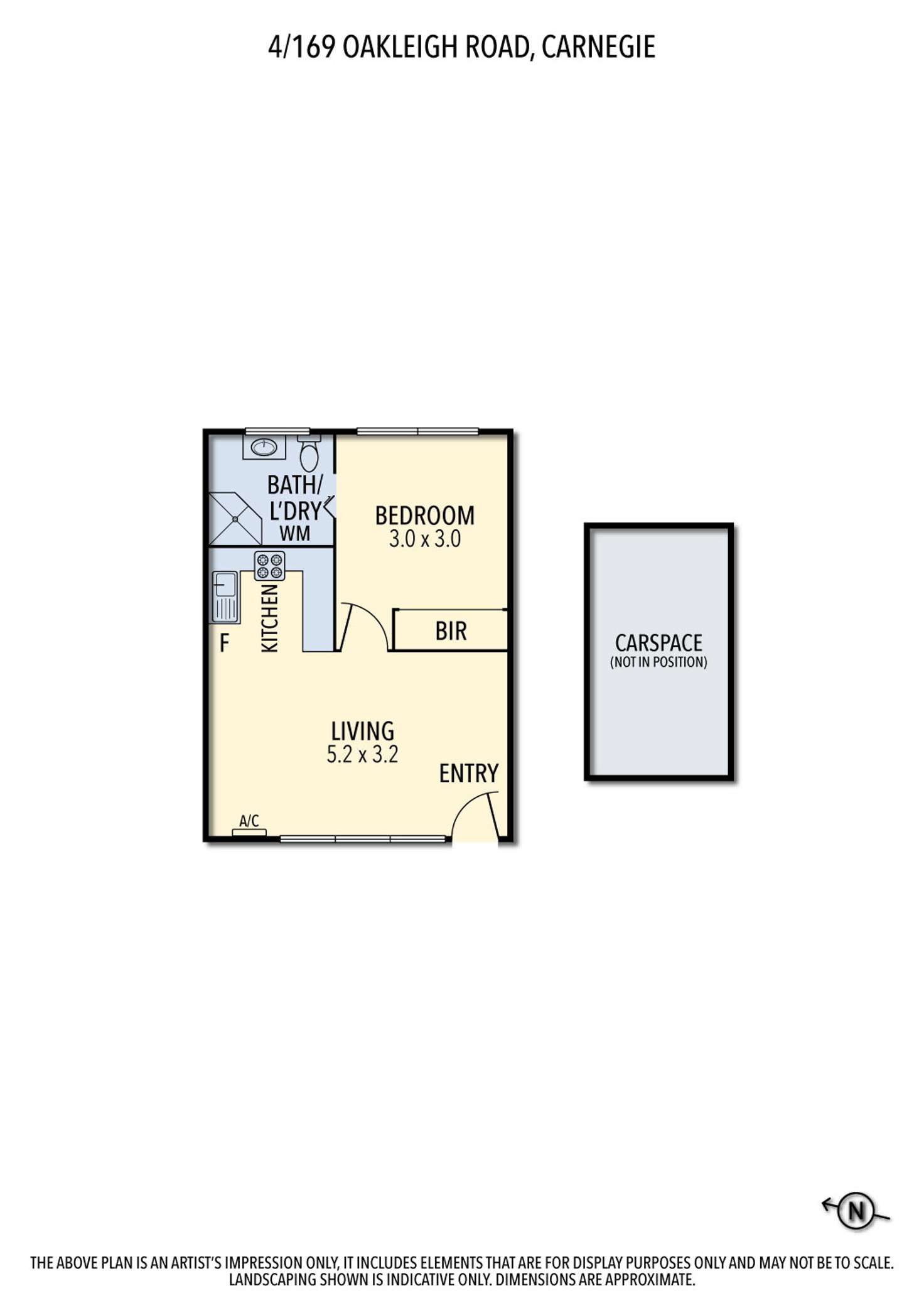 Floorplan of Homely apartment listing, 4/169 Oakleigh Road, Carnegie VIC 3163