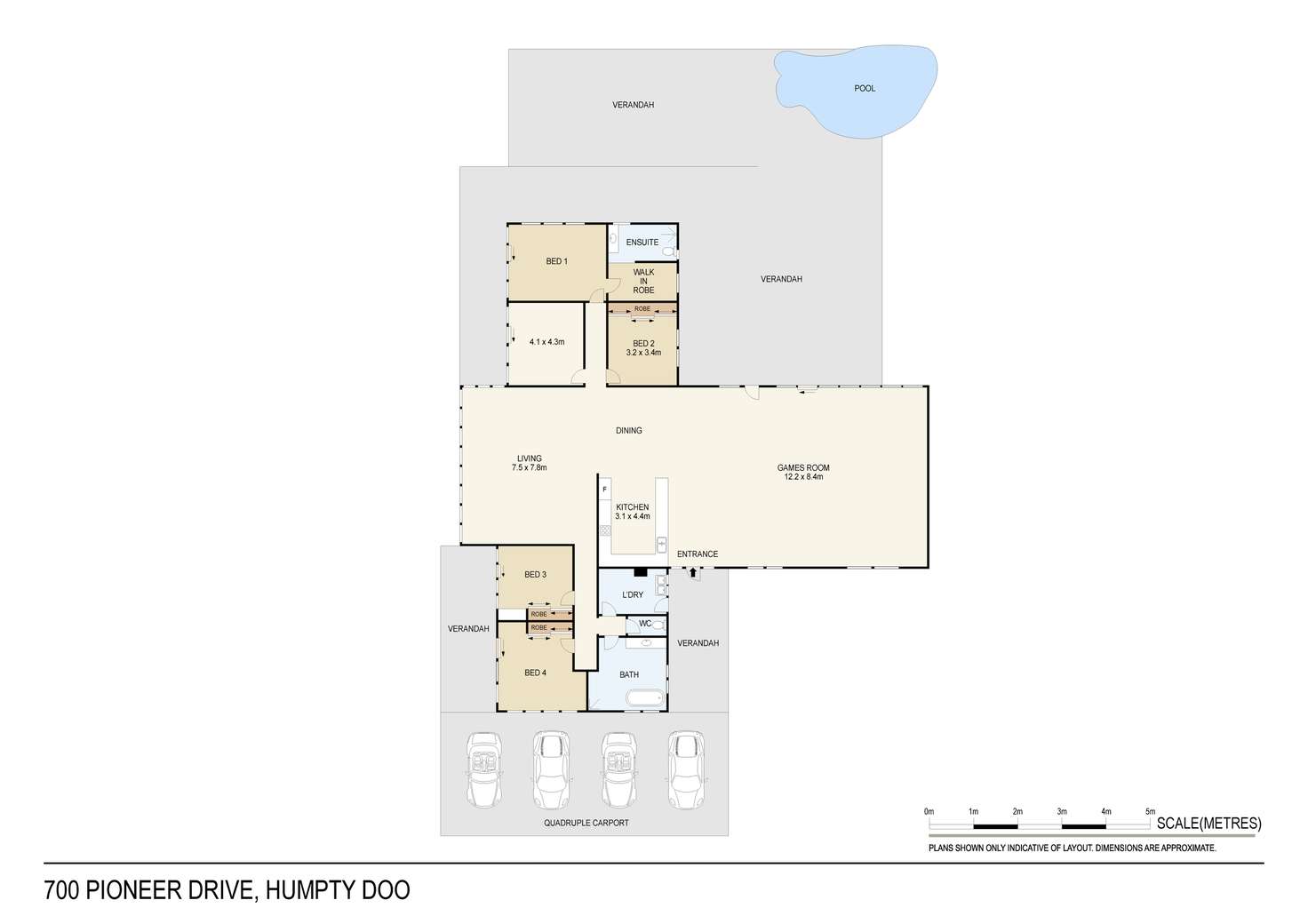 Floorplan of Homely lifestyle listing, 700 Pioneer Drive, Humpty Doo NT 836