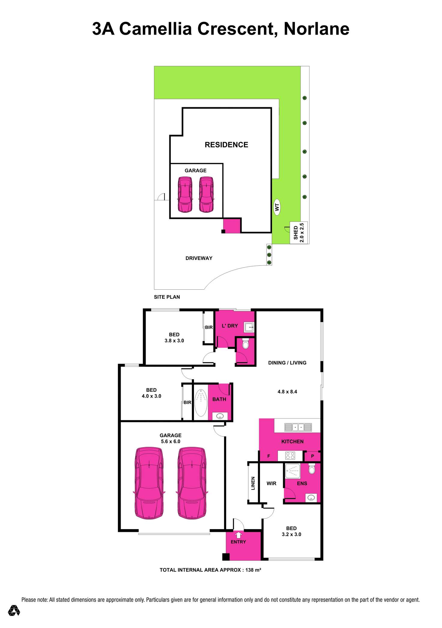 Floorplan of Homely house listing, 3A Camellia Crescent, Norlane VIC 3214