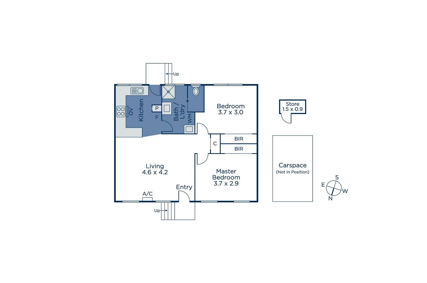 Floorplan of Homely unit listing, 1/10 Wickham Road, Croydon VIC 3136