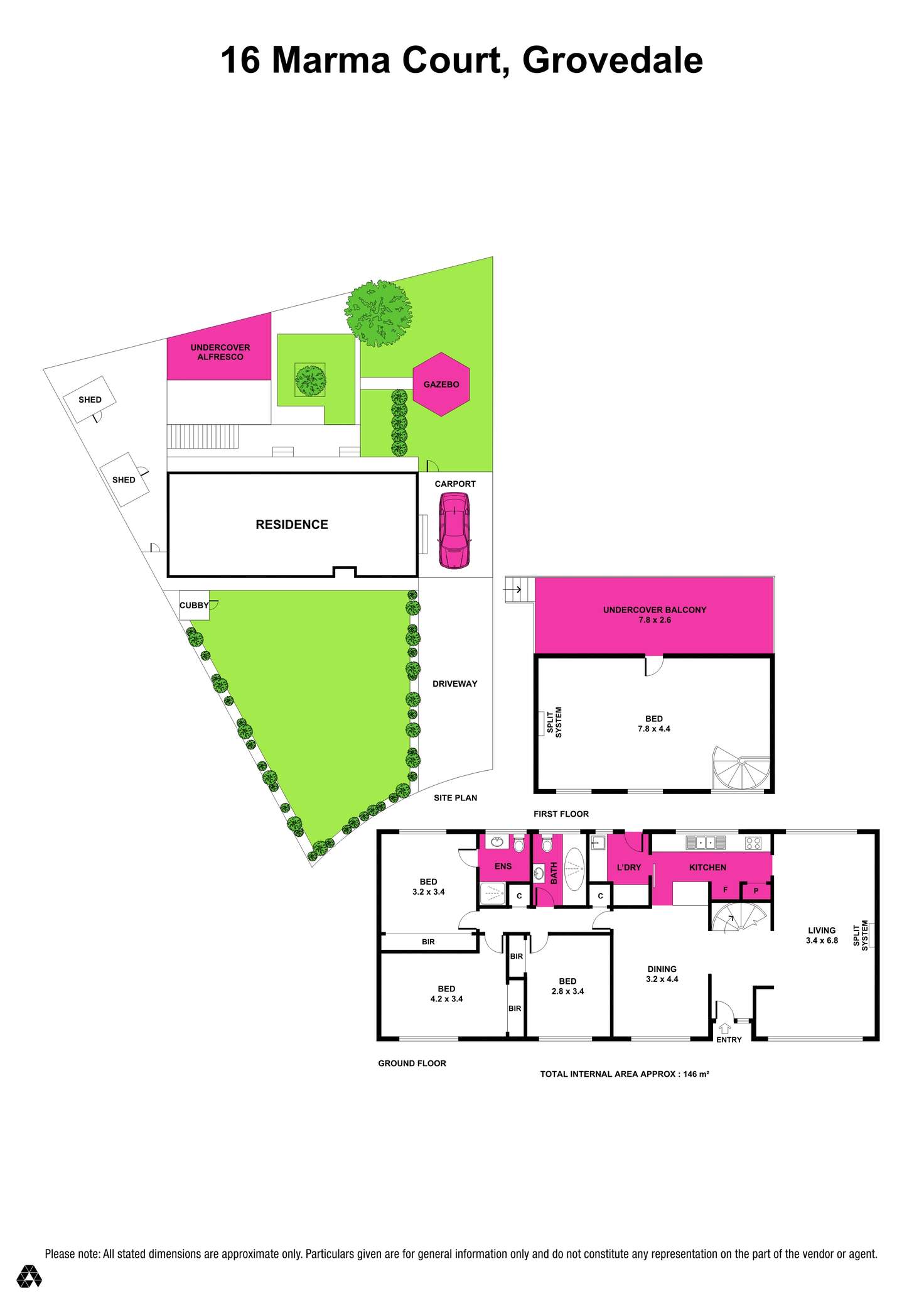 Floorplan of Homely house listing, 16 Marma Court, Grovedale VIC 3216