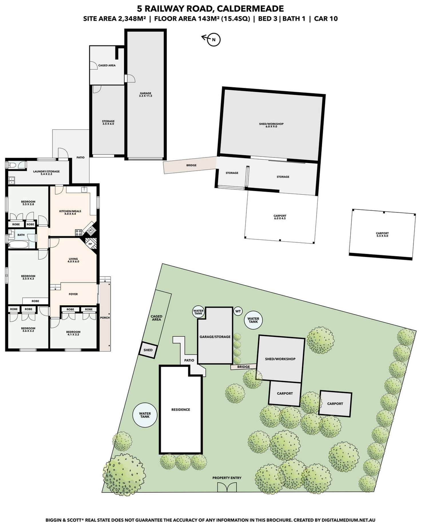 Floorplan of Homely house listing, 5 Railway Road, Caldermeade VIC 3984