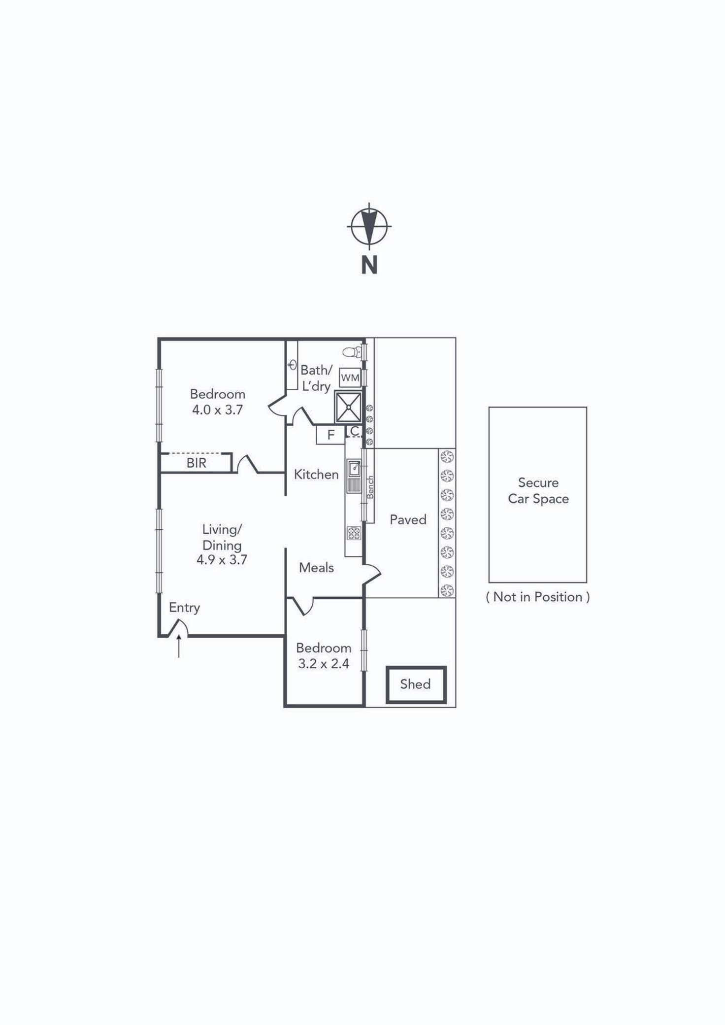 Floorplan of Homely apartment listing, 1/76 Carlisle Street, St Kilda VIC 3182