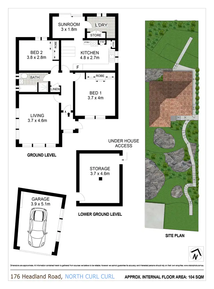 Floorplan of Homely house listing, 176 Headland Road, North Curl Curl NSW 2099