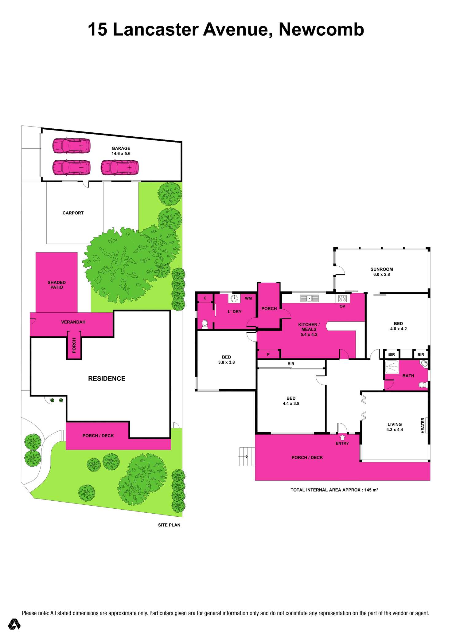 Floorplan of Homely house listing, 15 Lancaster Avenue, Newcomb VIC 3219